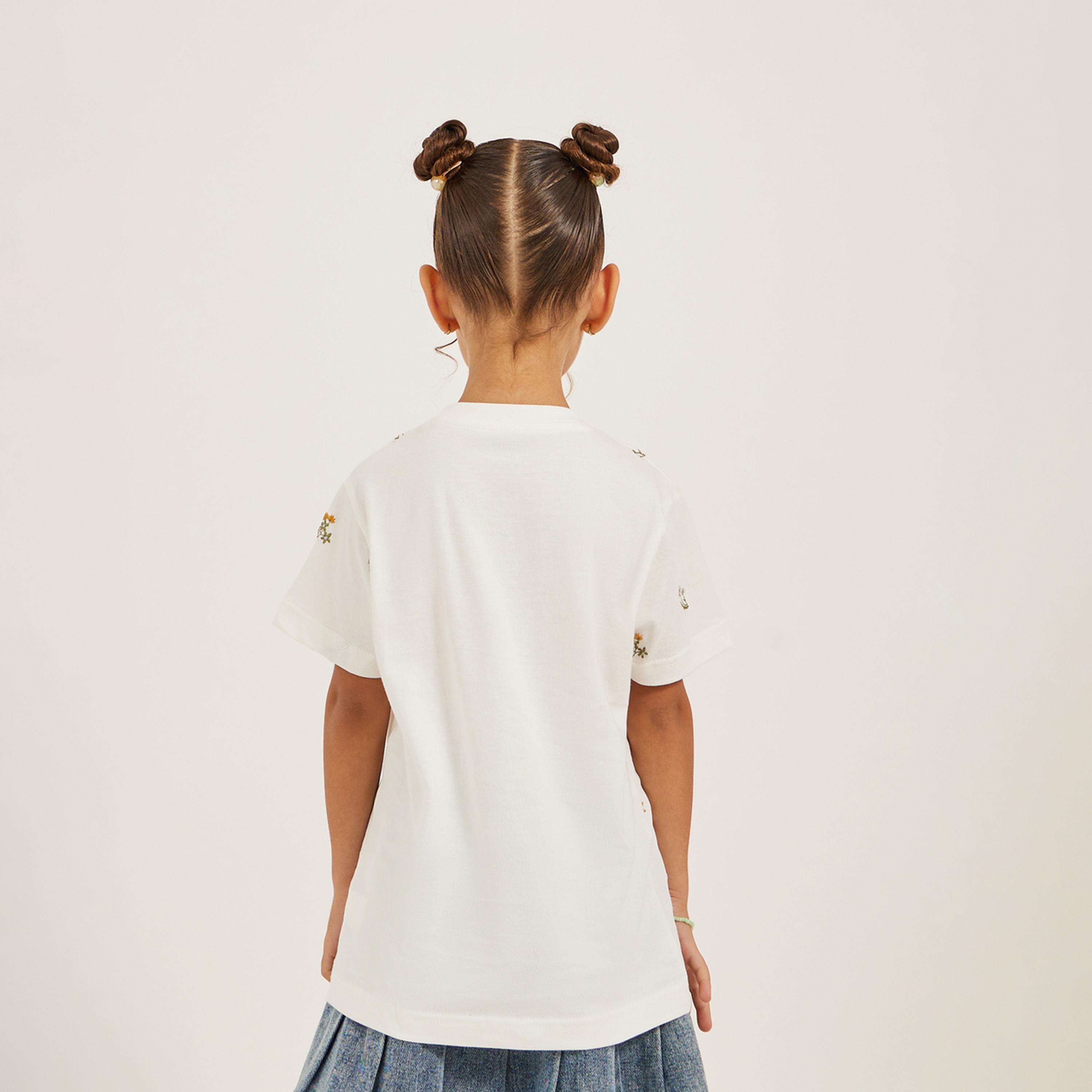 Styli All Over Embroidered T-Shirt-girls-clothing-tshirts-image-4