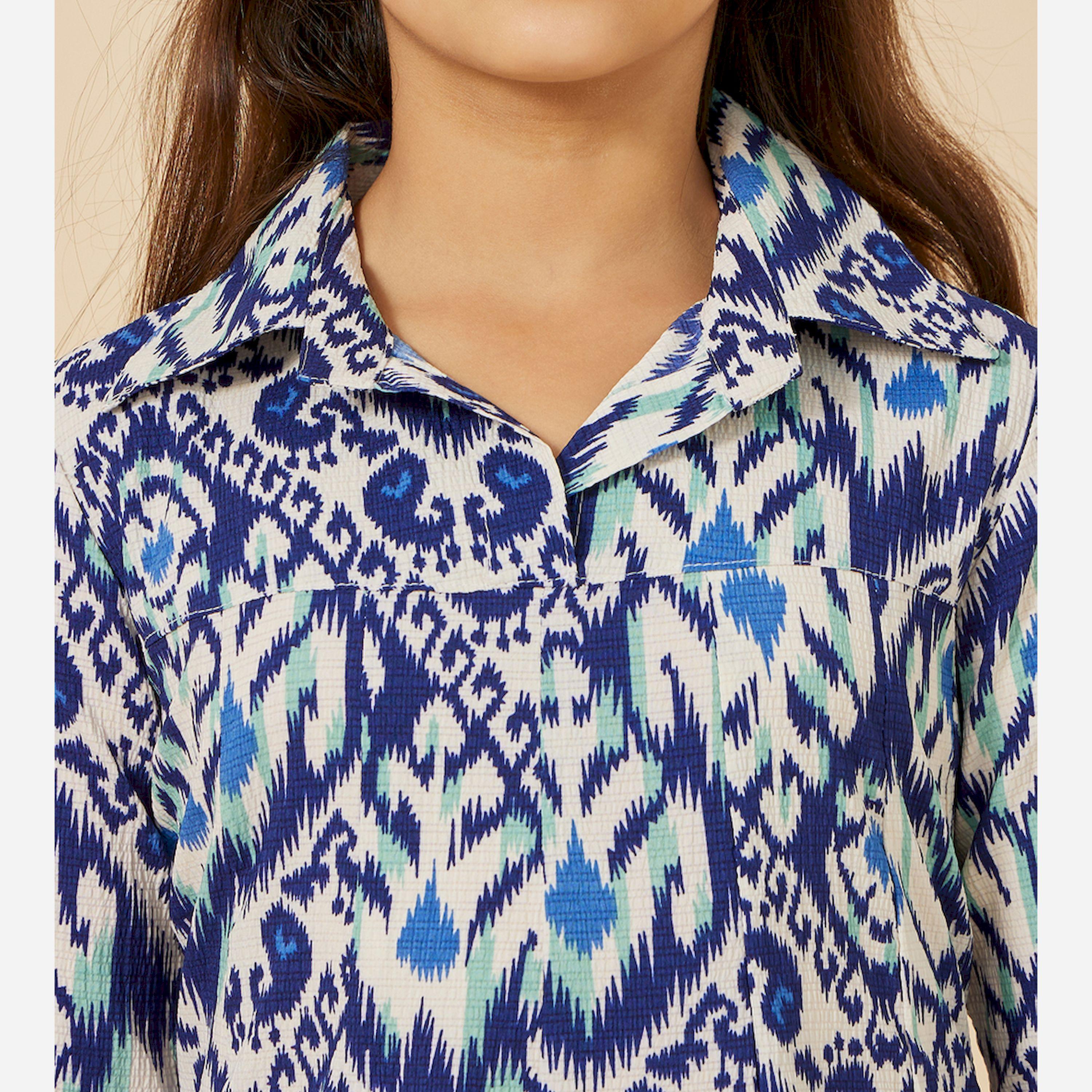 Styli Aztec Print Dress-girls-clothing-dressesandjumpsuits-image-3