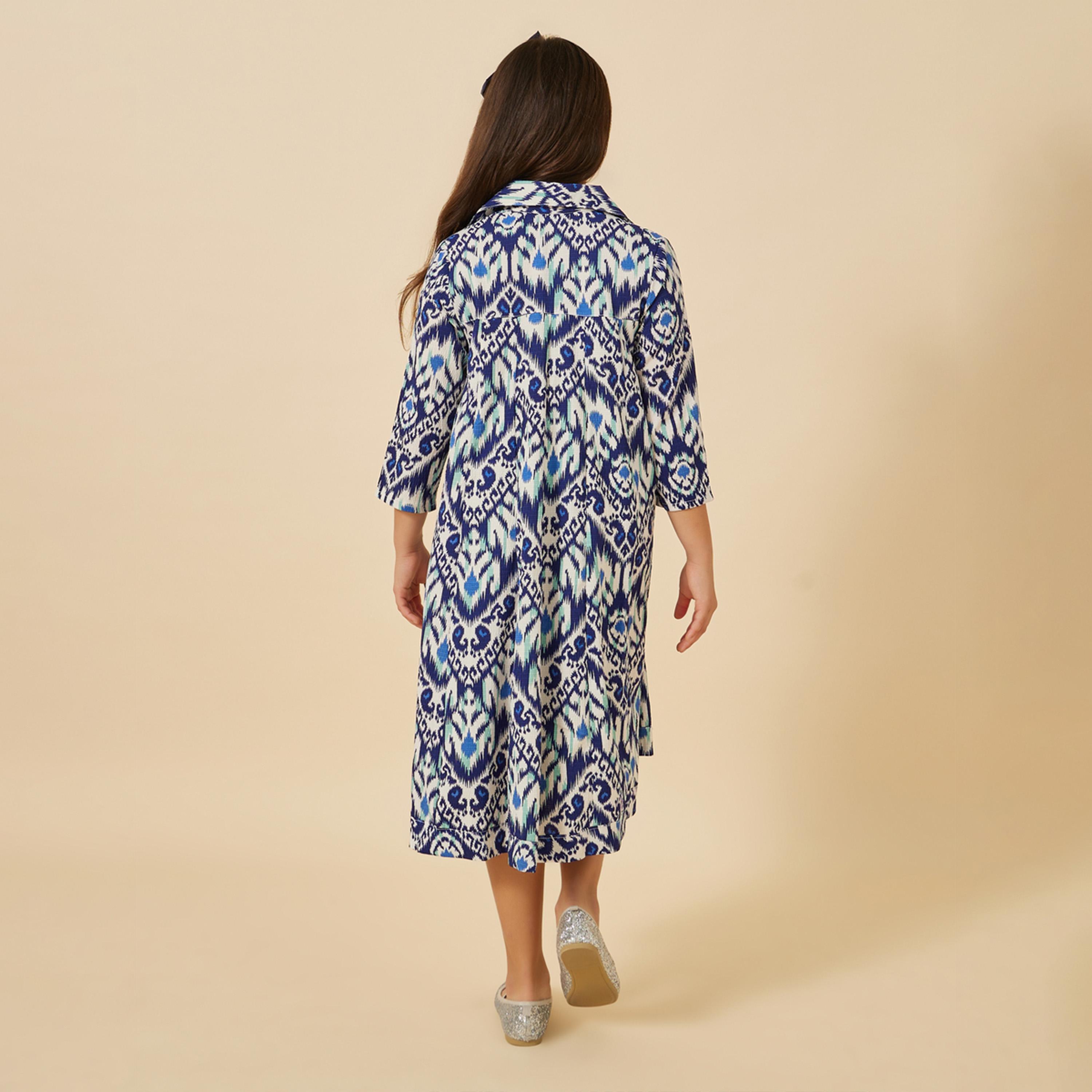 Styli Aztec Print Dress-girls-clothing-dressesandjumpsuits-image-4