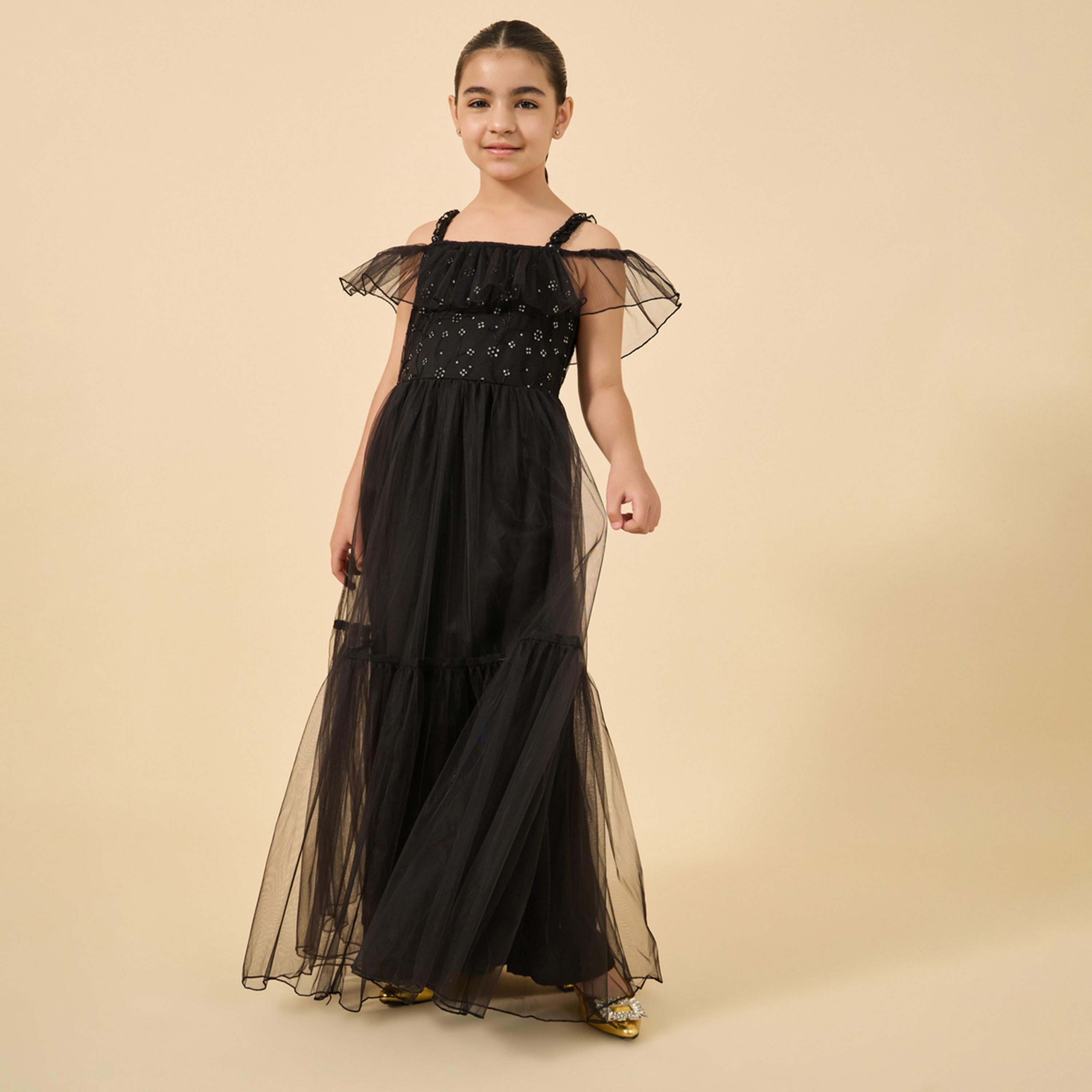 Styli Sequins Maxi Dress-girls-clothing-dressesandjumpsuits-image-1