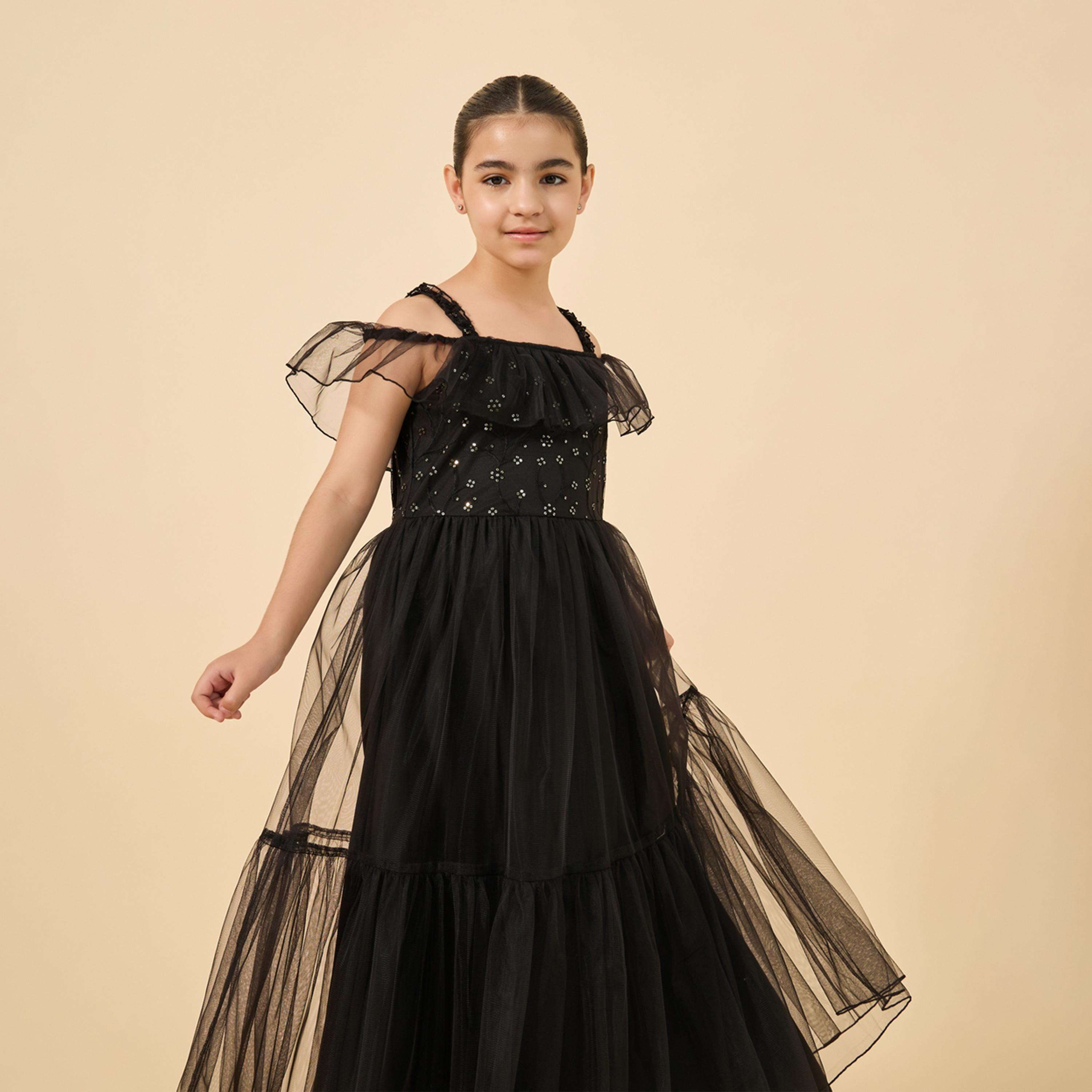 ستايلي - فستان ماكسي مزين بالترتر-girls-clothing-dressesandjumpsuits-image-4