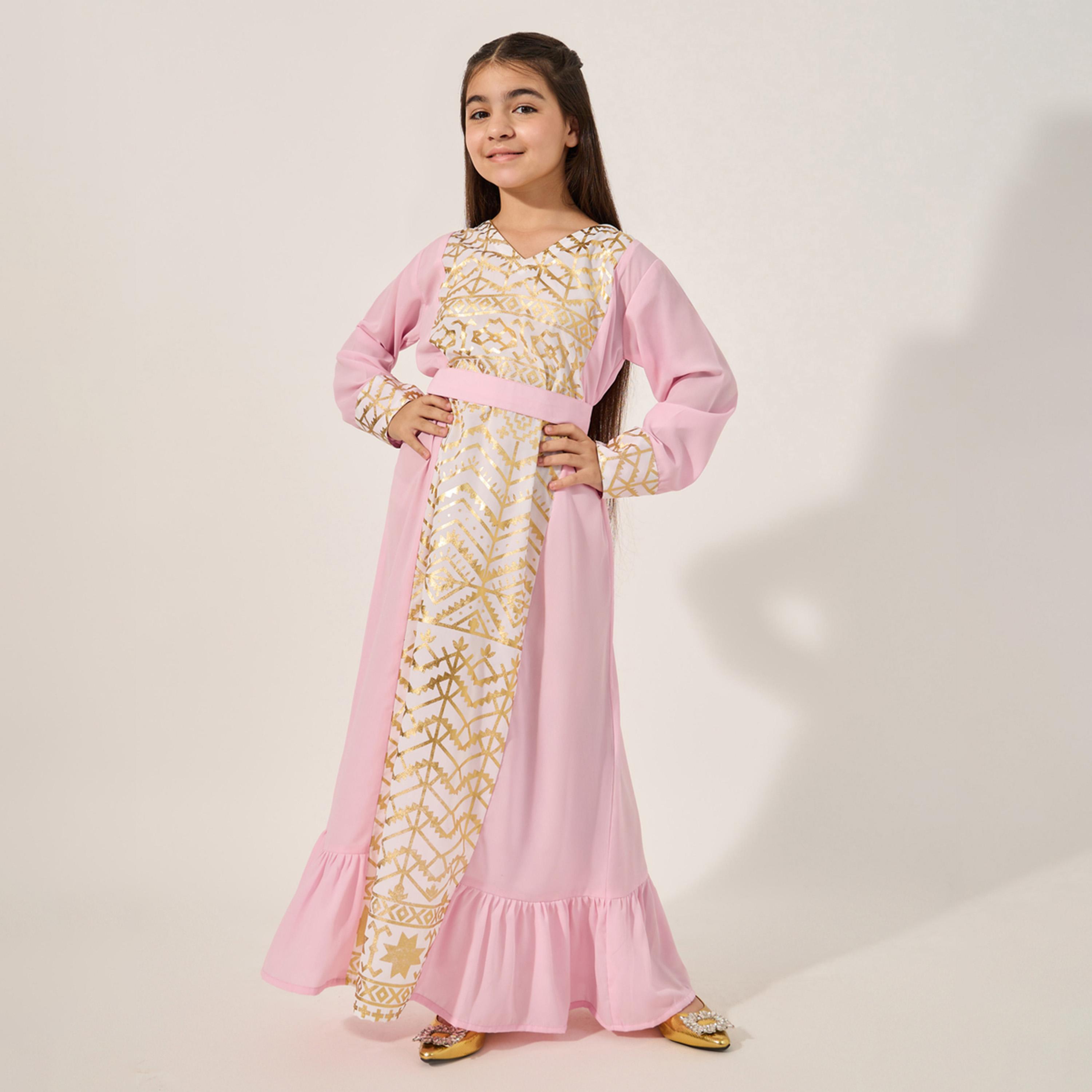 Styli Handkerchief Hem Printed Dress-girls-clothing-dressesandjumpsuits-image-1