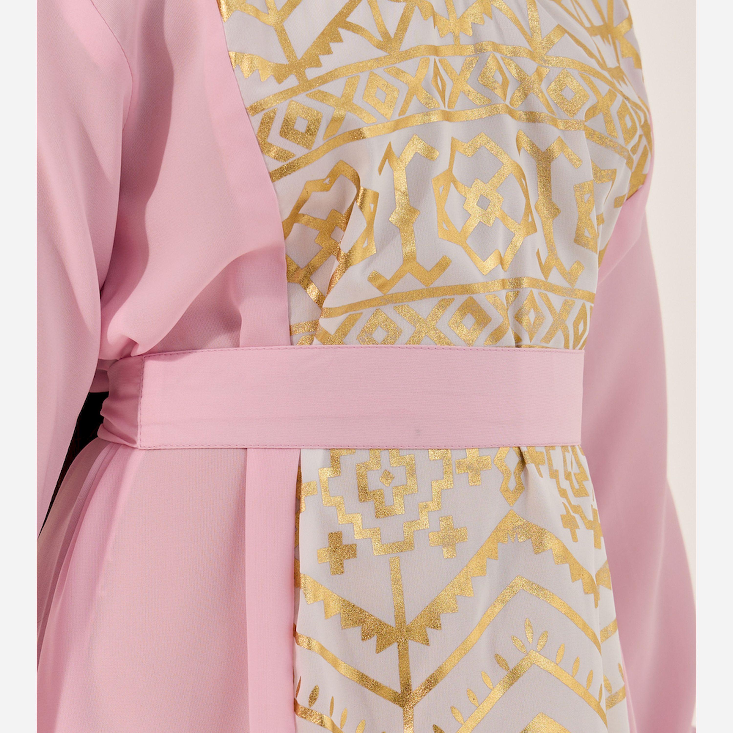 Styli Handkerchief Hem Printed Dress-girls-clothing-dressesandjumpsuits-image-4