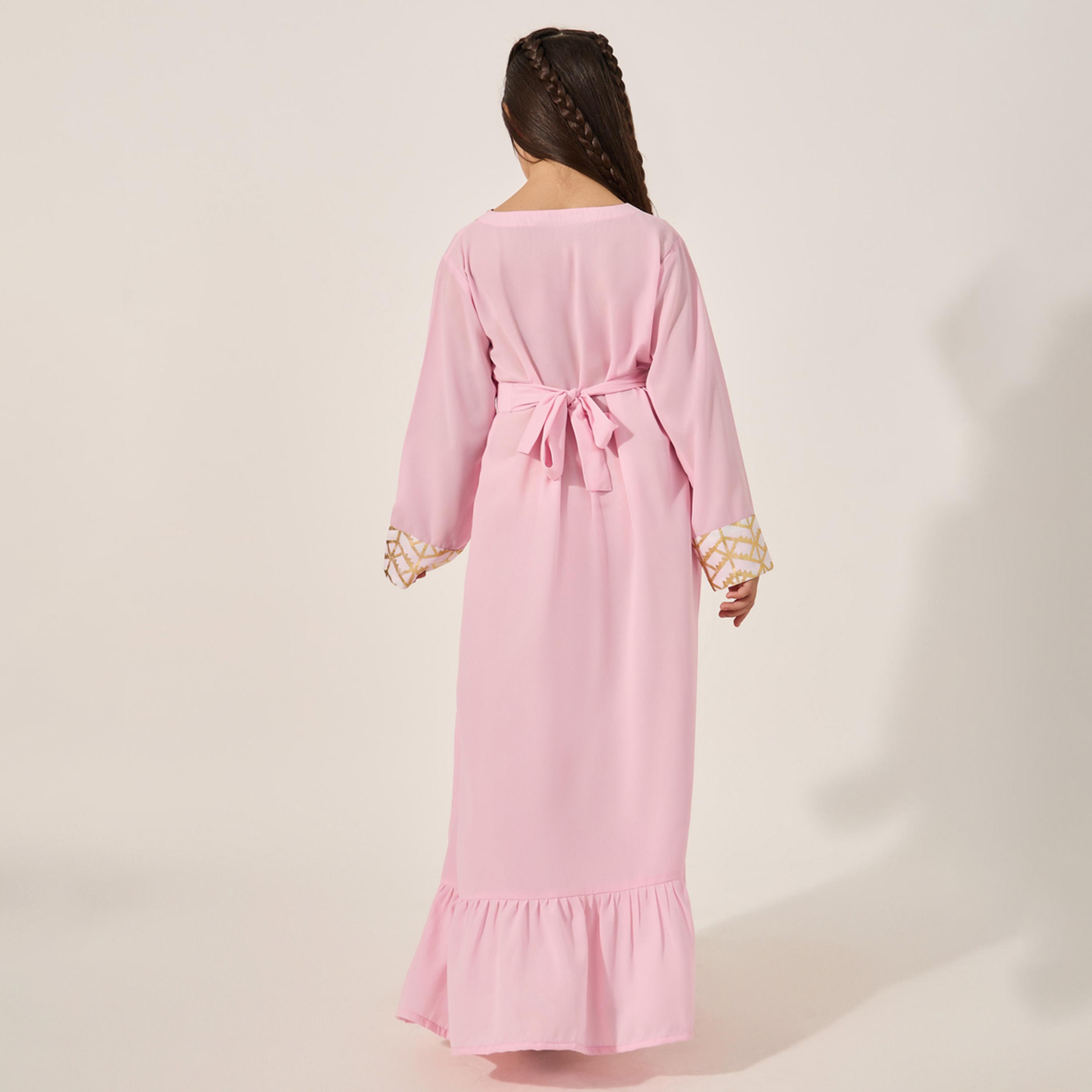 Styli Handkerchief Hem Printed Dress-girls-clothing-dressesandjumpsuits-image-5