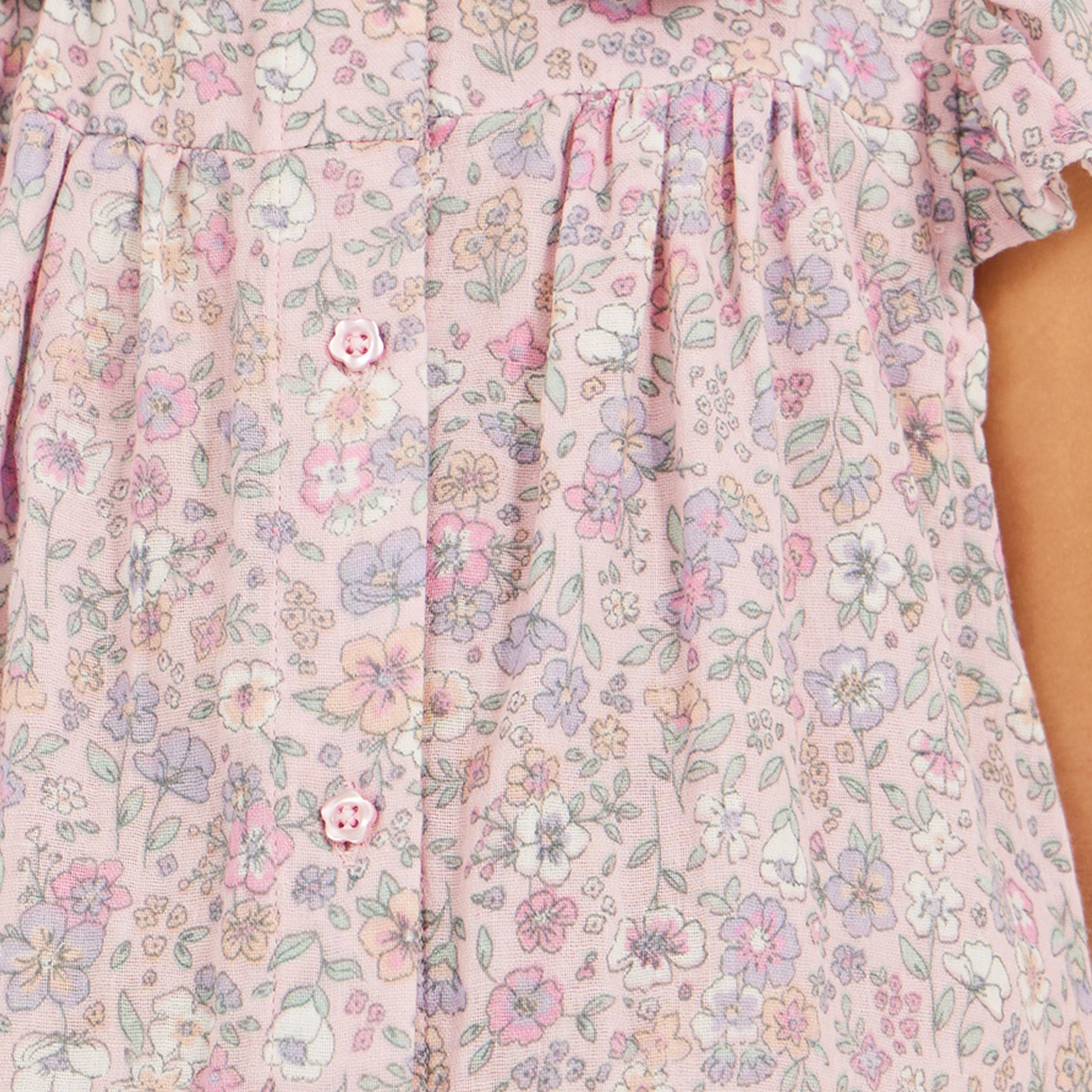 Styli Floral Printed Ruffled Sleeve Shirt-girls-clothing-blousesandshirts-image-3