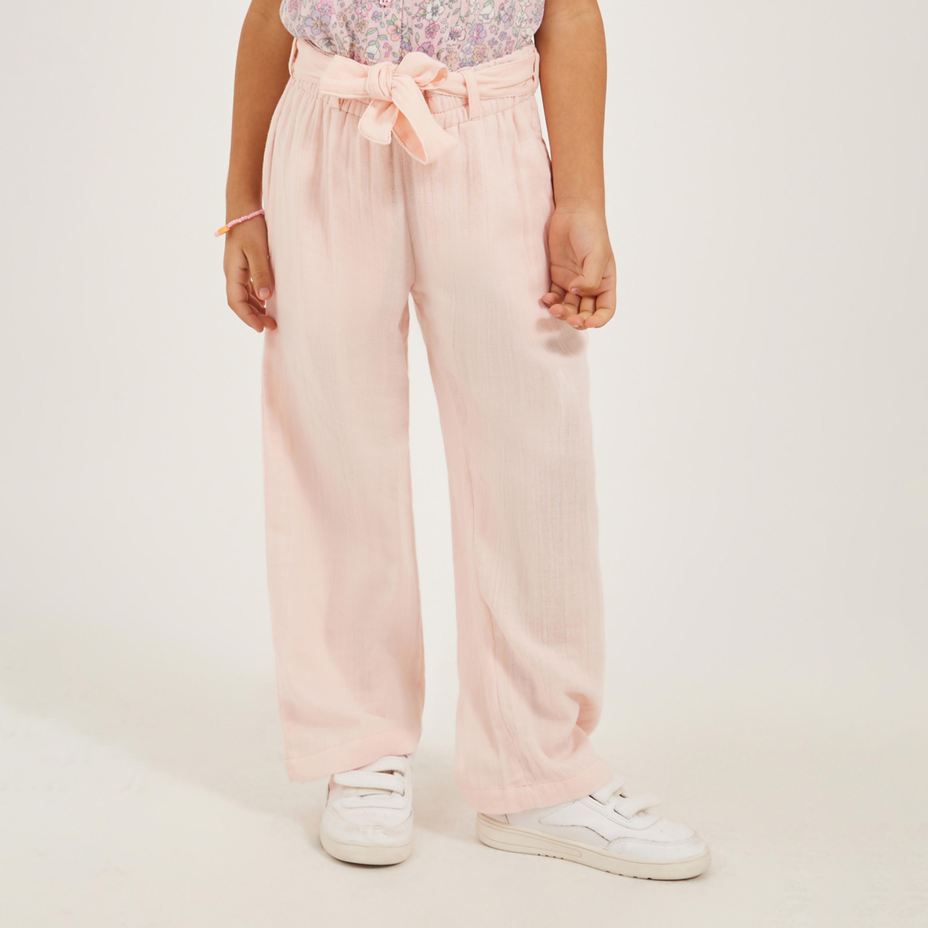 Styli Culotte with self fabric belt-girls-clothing-bottoms-trousers-image-1