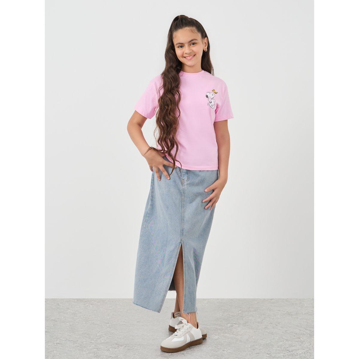 Styli Graphic Print Round Neck T-Shirt-girls-clothing-tshirts-image-3