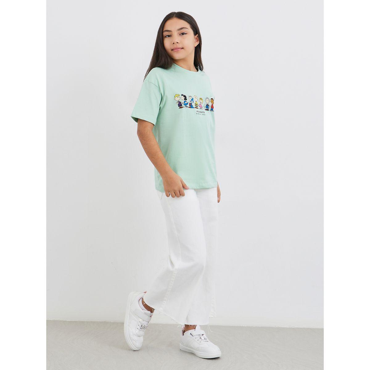 Styli Snoopy and Friends Graphic Print Oversized T-Shirt-girls-clothing-tshirts-image-3