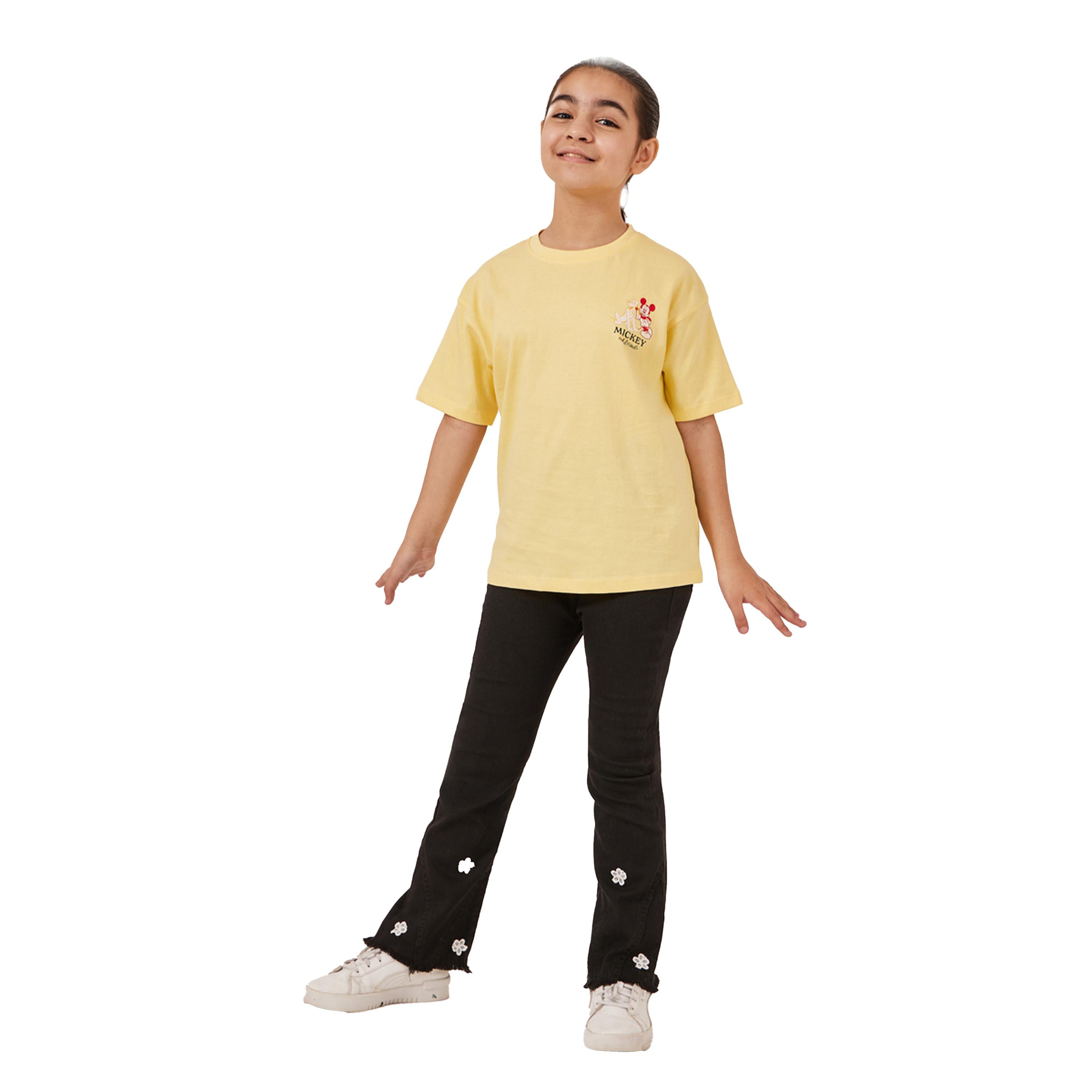 Styli Mickey and Friends Character Print Oversized T-Shirt-girls-clothing-tshirts-image-3