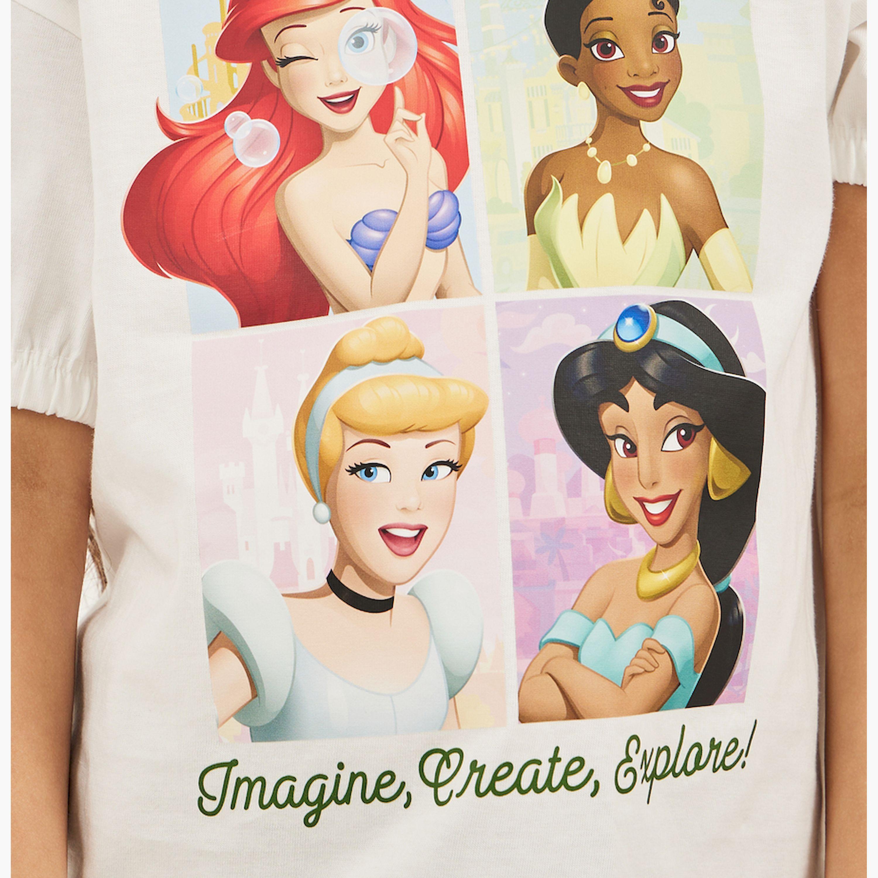 Styli Princess T-Shirt With Elasticated Sleeve-girls-clothing-tshirts-image-3