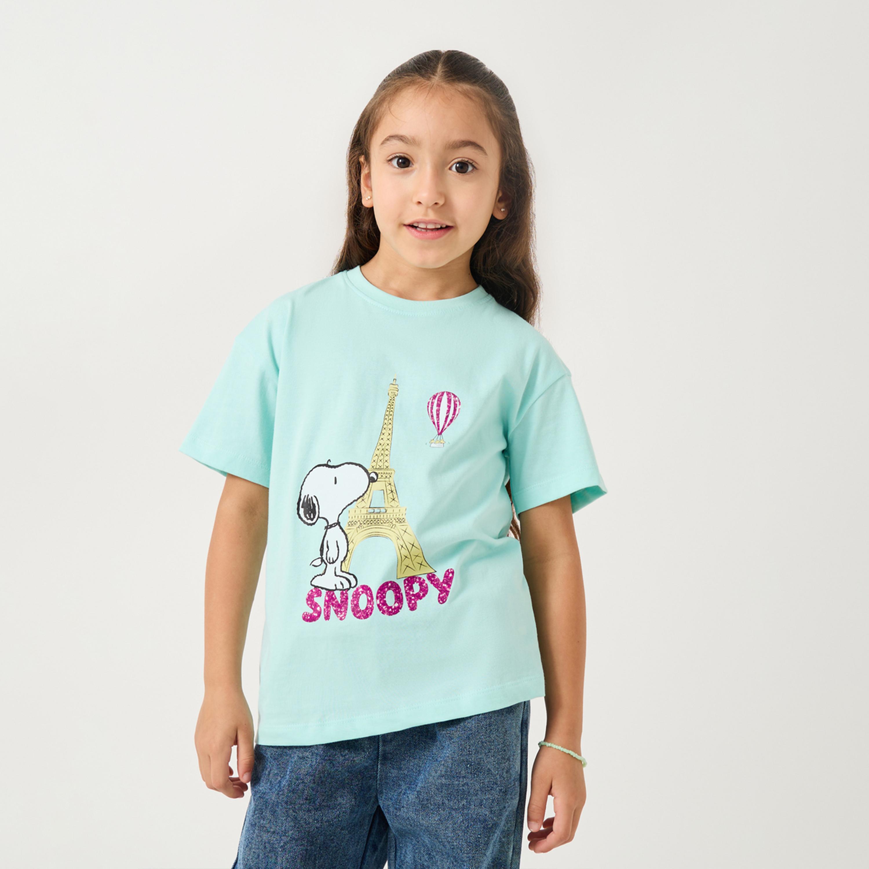 ستايلي - تي شيرت سنوبي كبير الحجم-girls-clothing-tshirts-image-1