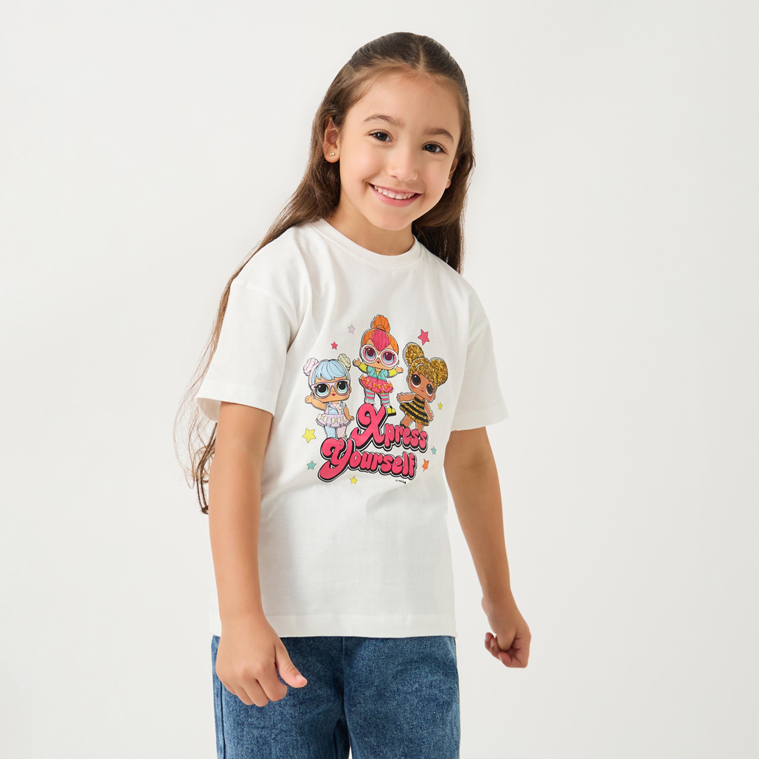 ستايلي - تي شيرت لول سبرايز كبير الحجم-girls-clothing-tshirts-image-1