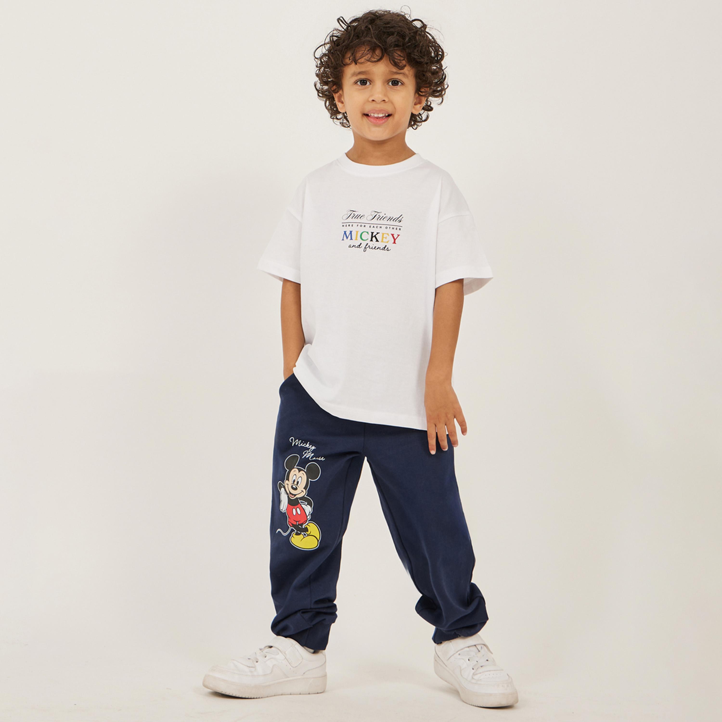 Styli Mickey Mouse Joggers-boys-clothing-bottoms-joggersandtrackpants-image-2