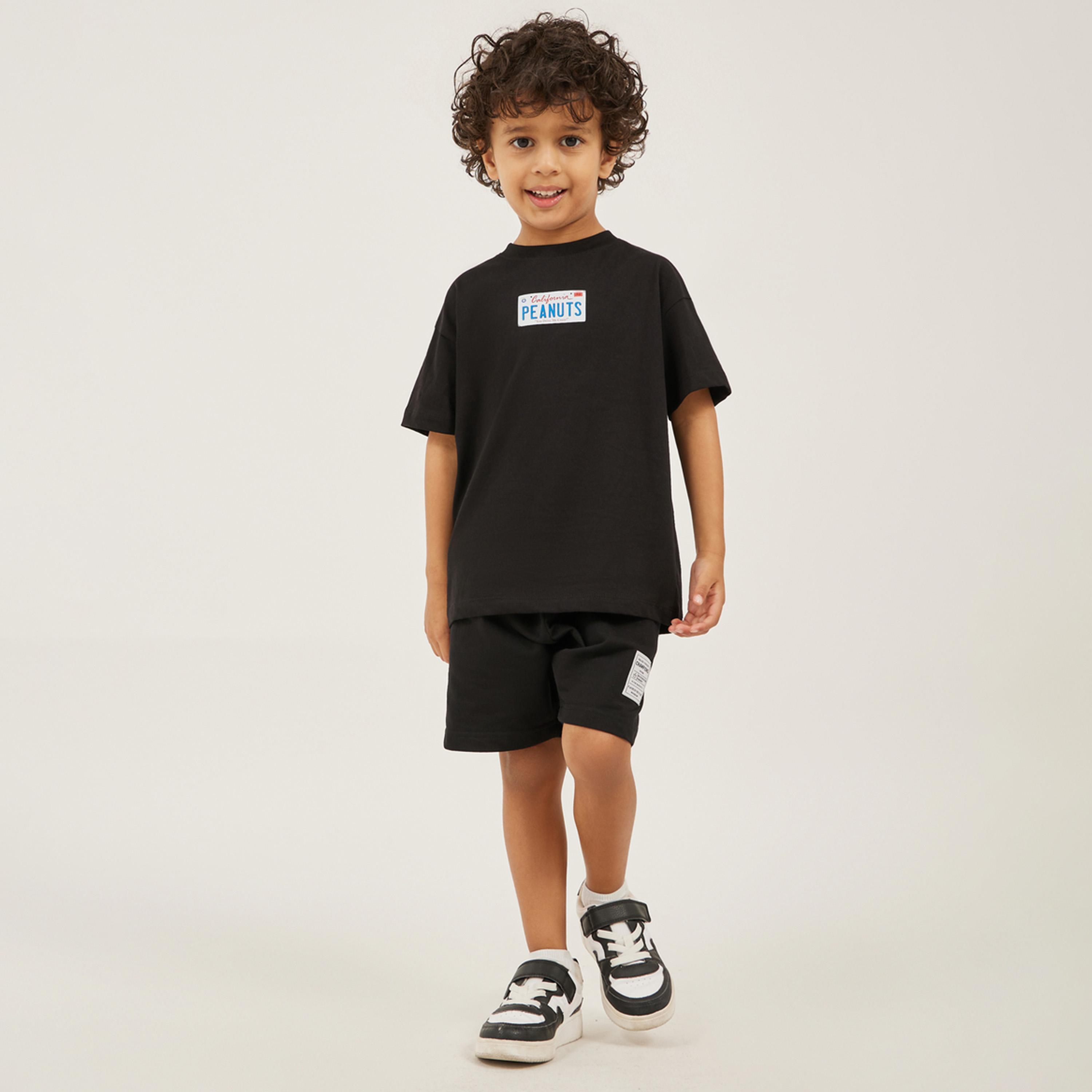 Styli Over Size Peanuts T-Shirt With Front And Back Graphic-boys-clothing-tshirtsandpolos-image-2