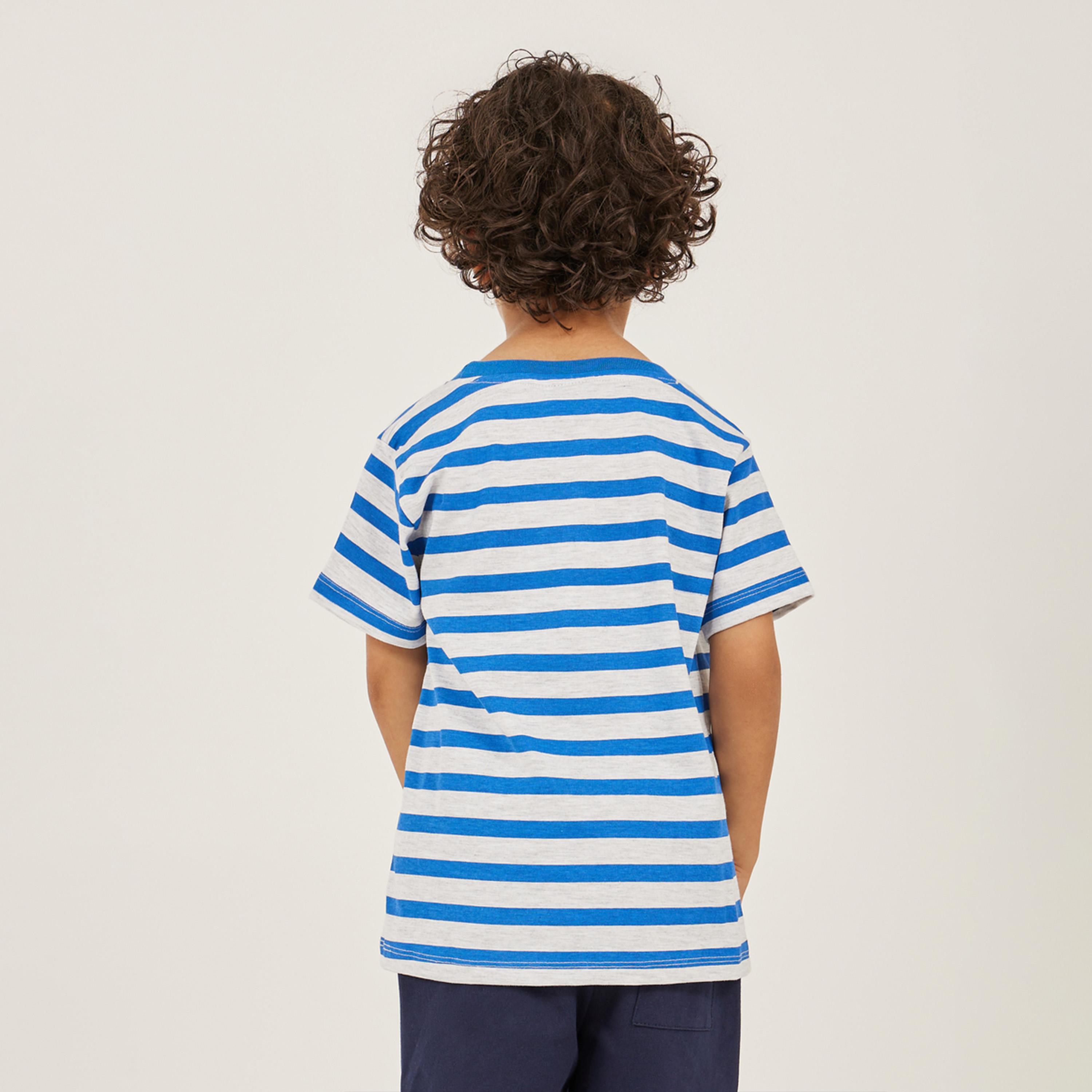 Styli Mickey Mouse Stripe T-Shirt-boys-clothing-tshirtsandpolos-image-4