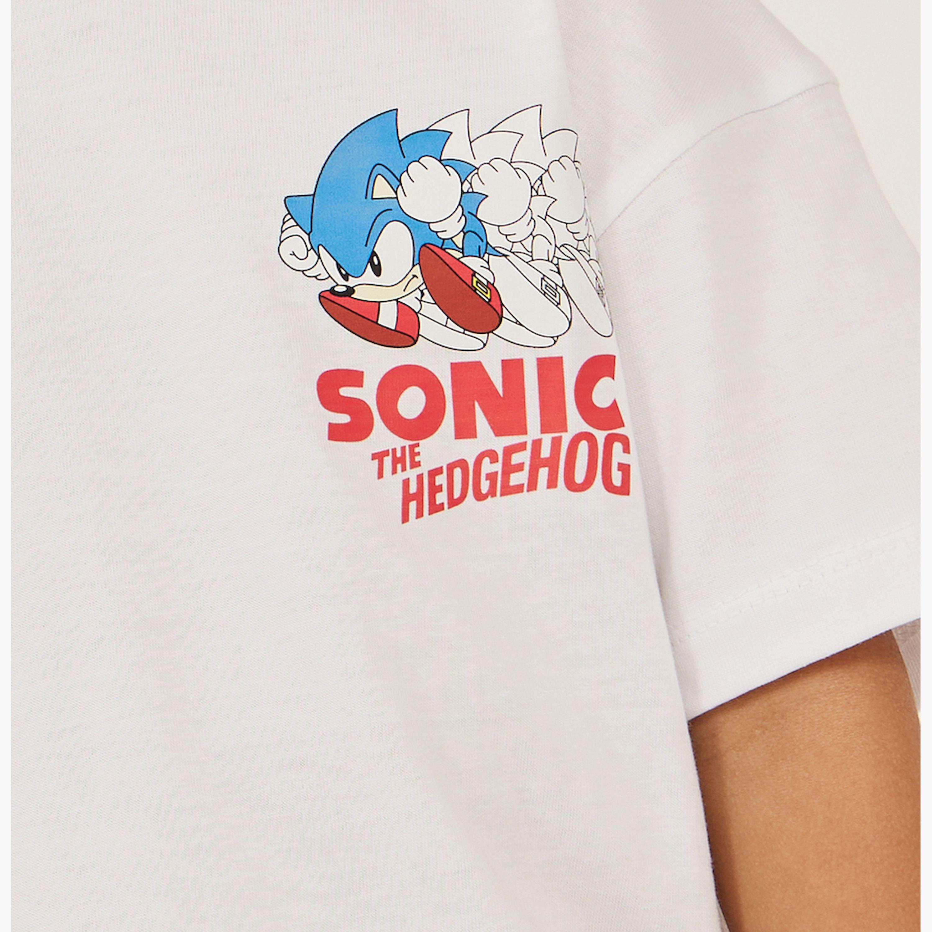 ستايلي - تي شيرت سونيك كبير الحجم مع رسومات أمامية وخلفية-boys-clothing-tshirtsandpolos-image-3