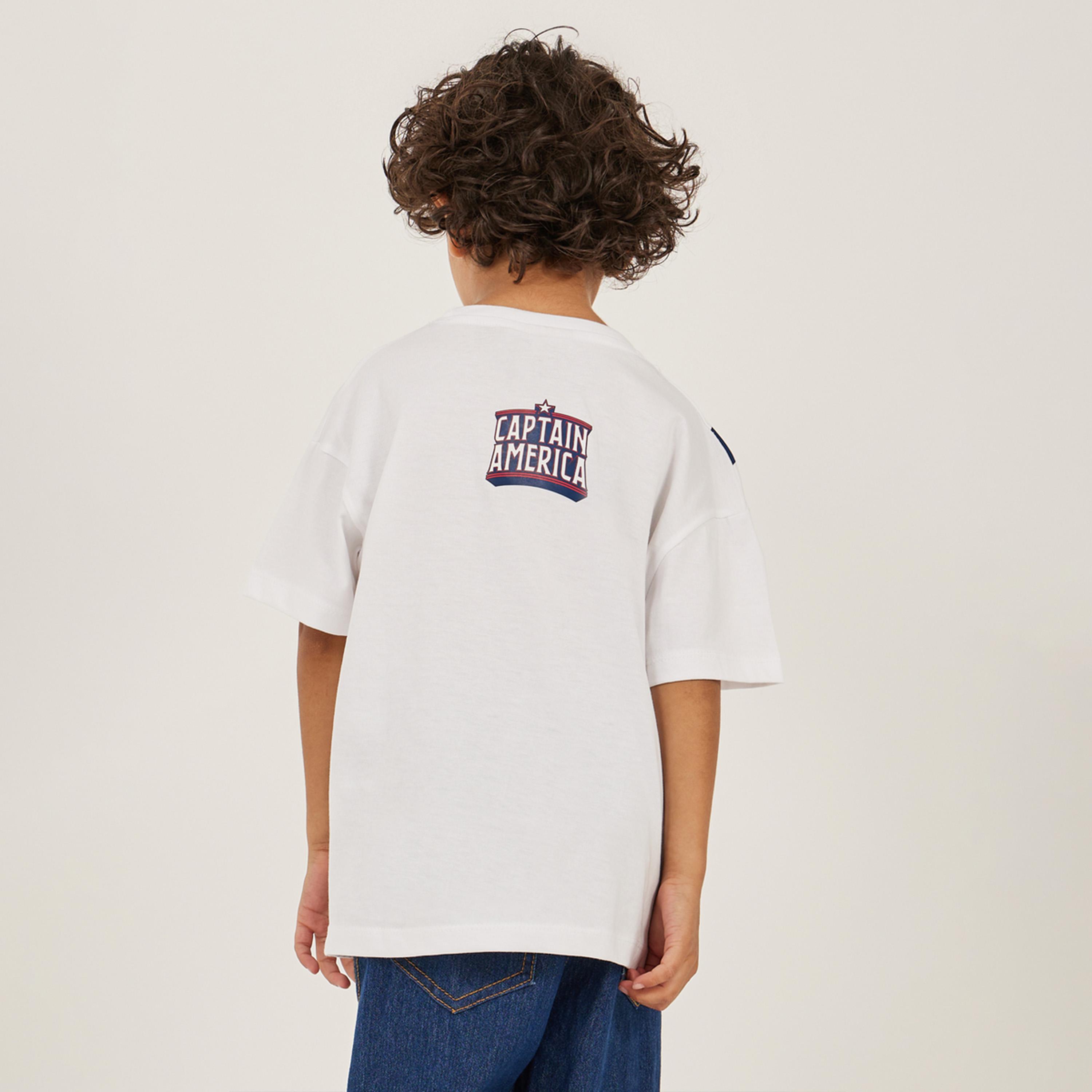 Styli Over Size Captain America T-Shirt With Front And Back Graphic-boys-clothing-tshirtsandpolos-image-4