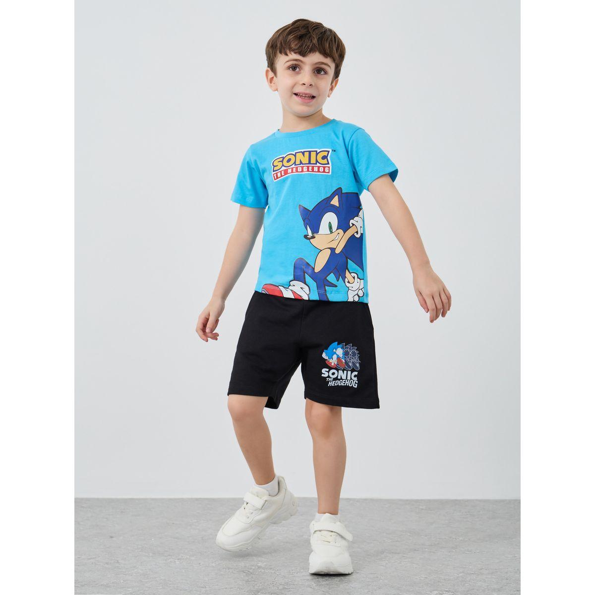 Styli Sonic Graphic Print Shorts with Drawstring-boys-clothing-bottoms-shorts-image-2