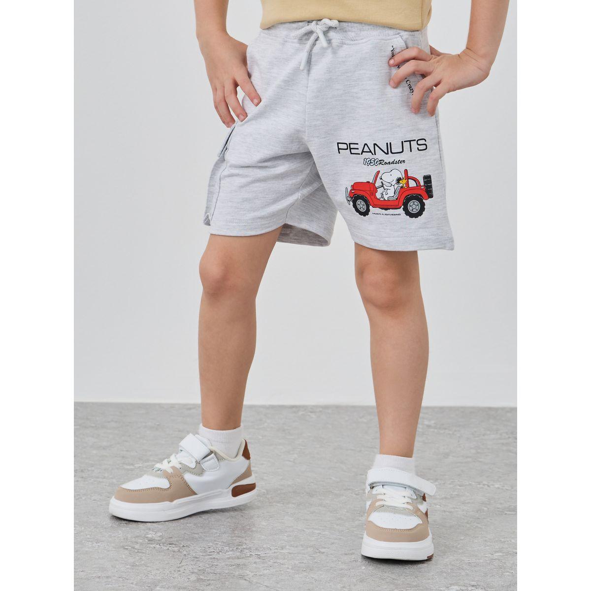 شورت مطبع بتفاصيل جيب ورباط خصر-boys-clothing-bottoms-shorts-image-1