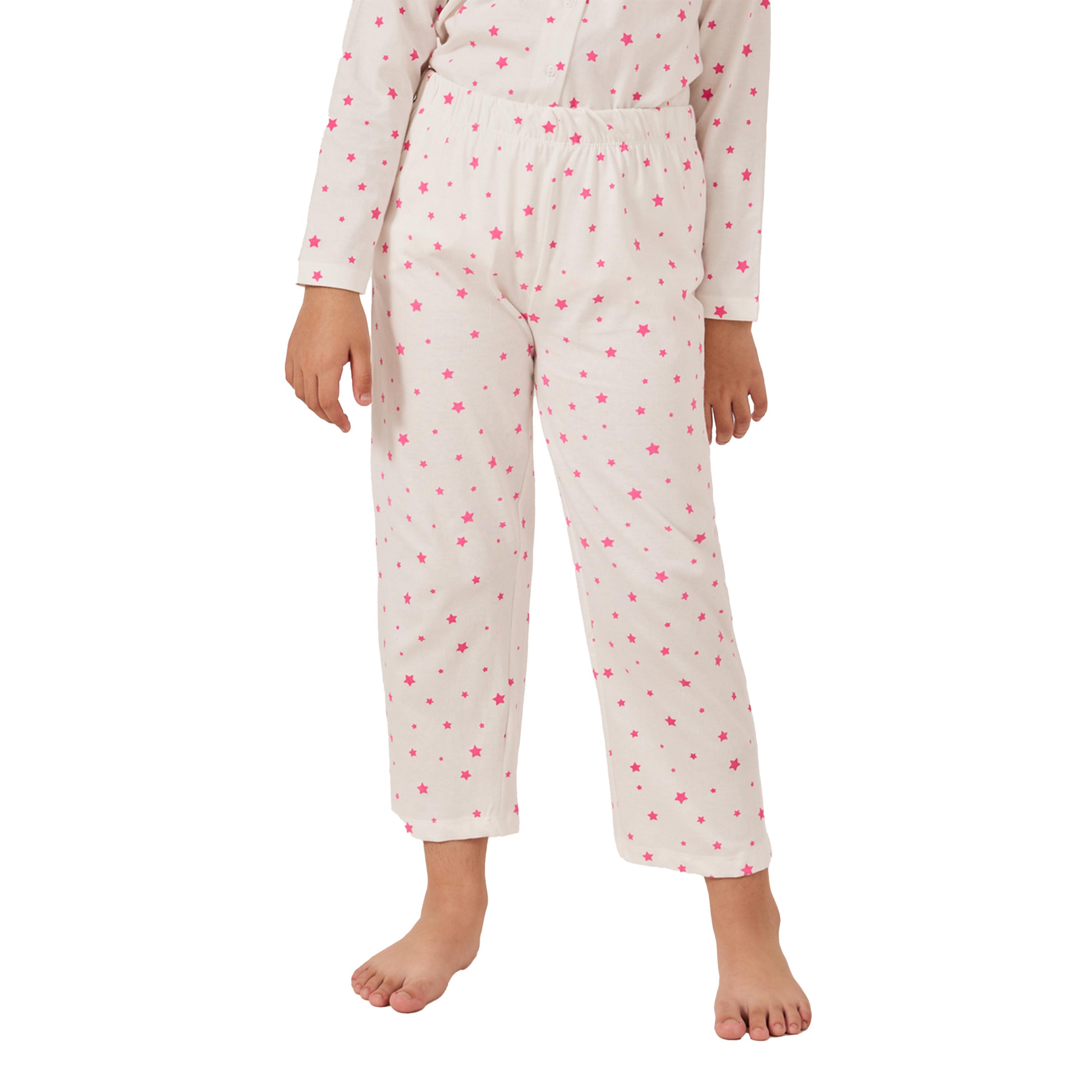 Styli All-Over Star Print Shirt and Pyjama Set-girls-clothing-setsandcoords-image-5