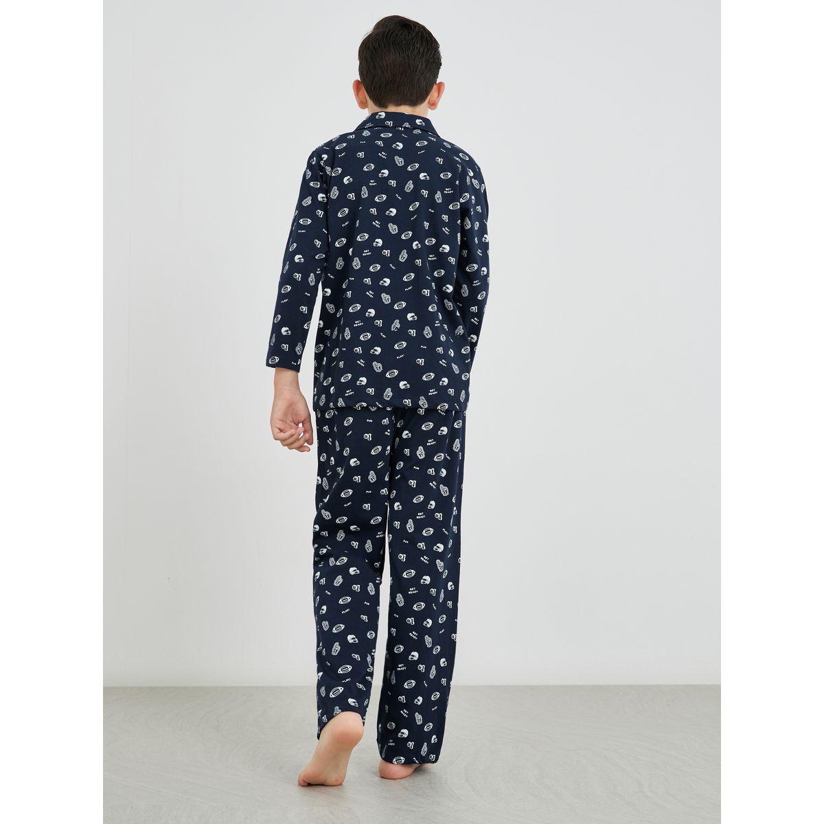 Styli All-Over Print Long Sleeve Shirt and Pyjama Set-boys-clothing-nightwear-image-5