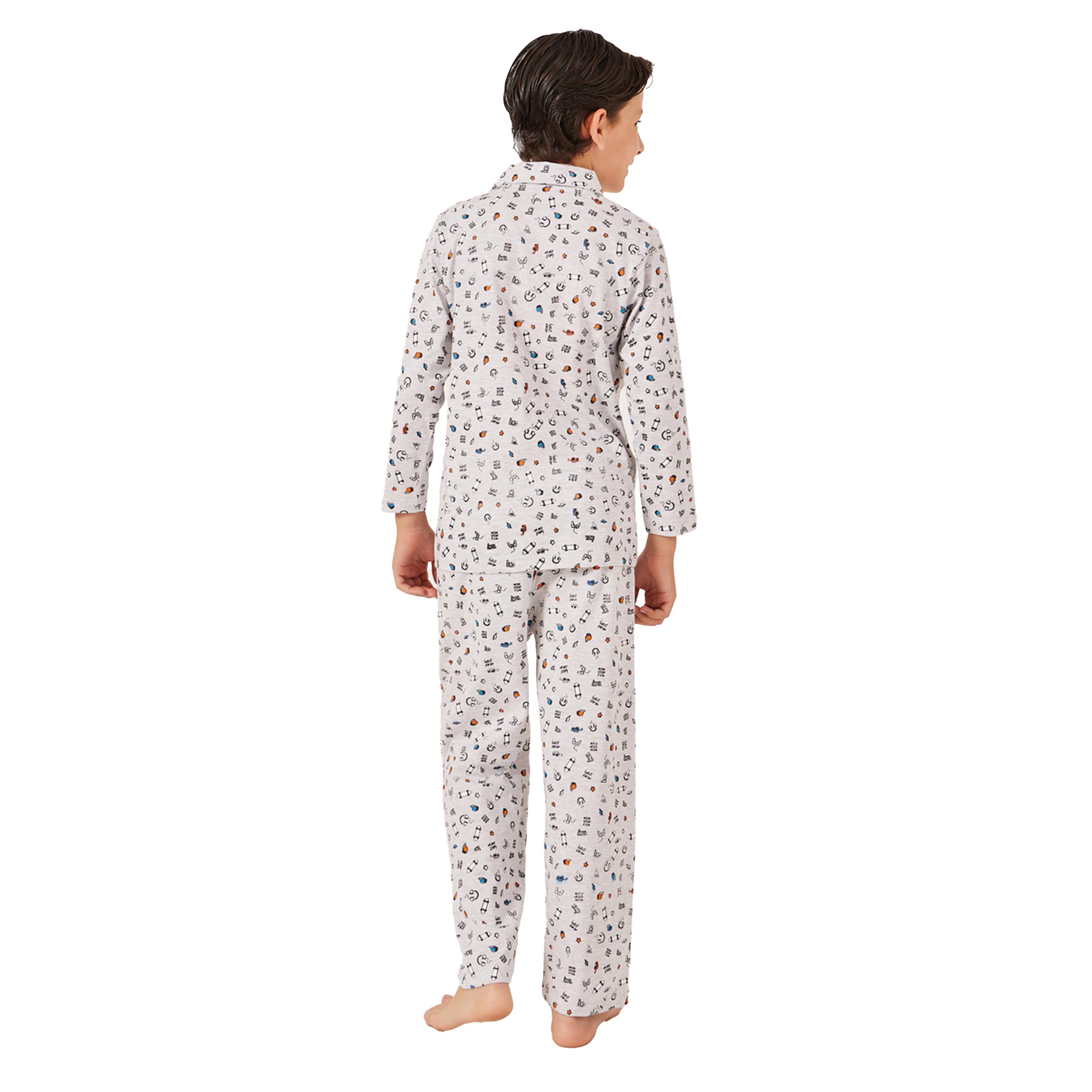 Styli All-Over Skate Board Print Shirt and Pyjama Set-boys-clothing-setsandcoords-image-4