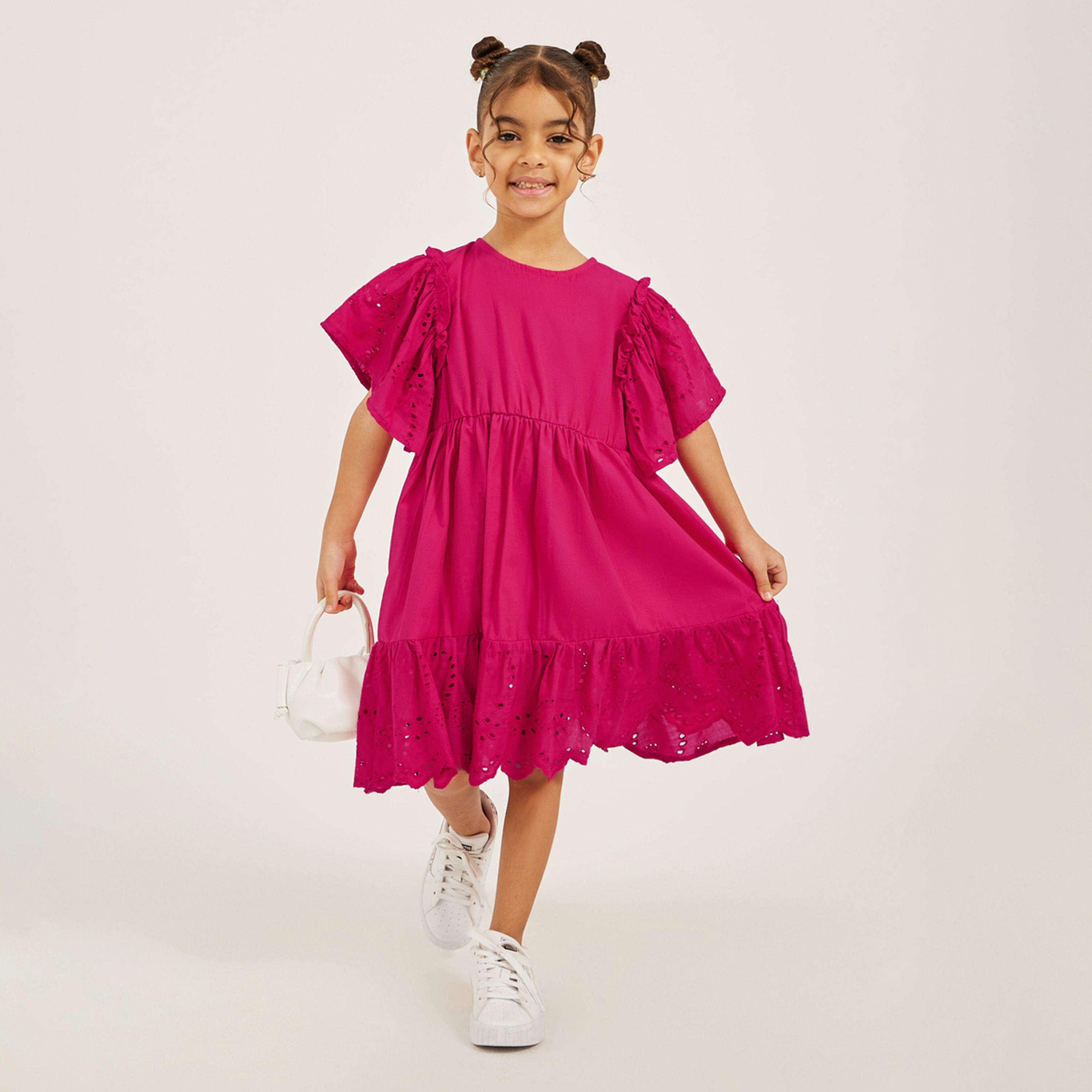 Styli Boarder Schiffly Dress-girls-clothing-dressesandjumpsuits-image-1