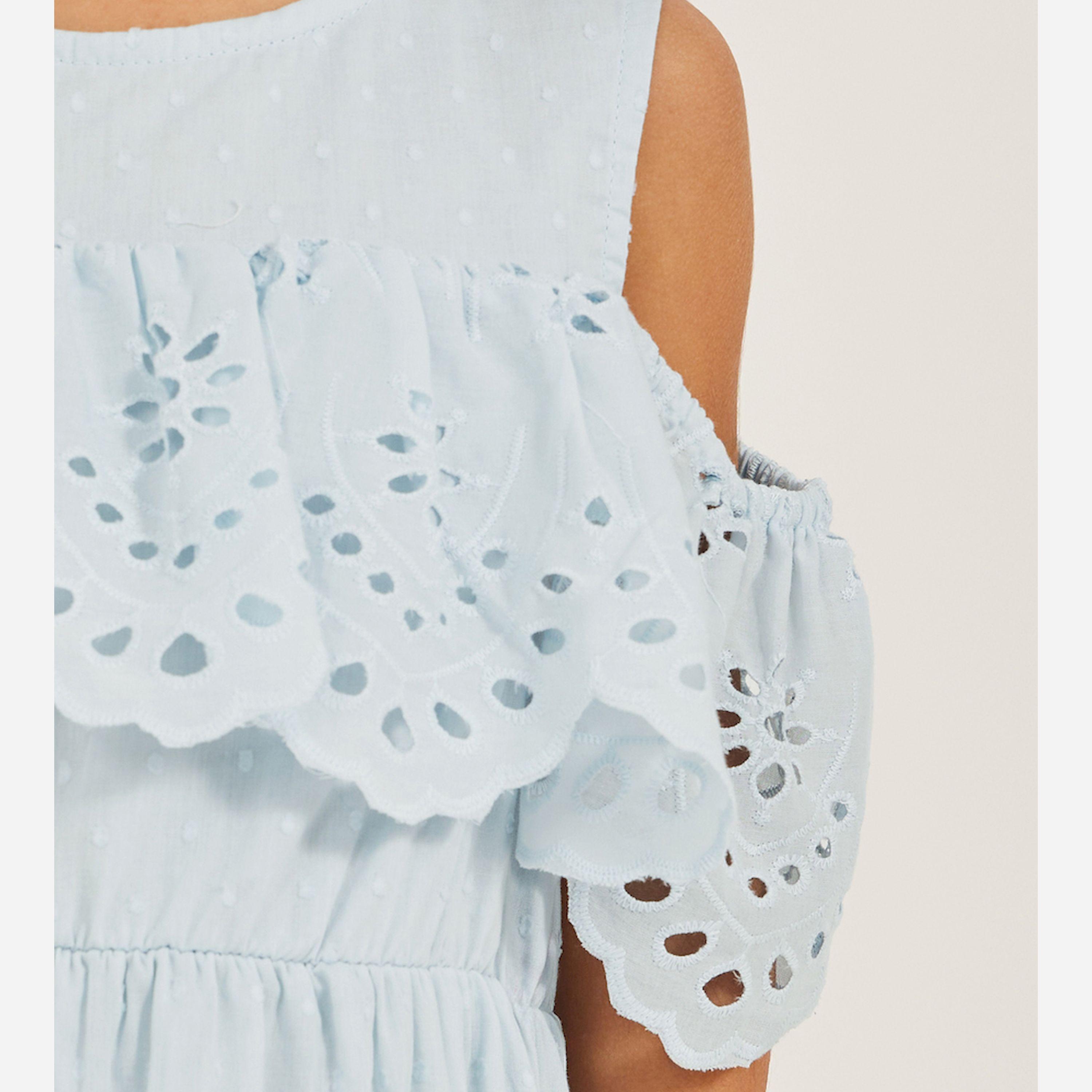 Styli Cold Shoulder Schiffly Dress-girls-clothing-dressesandjumpsuits-image-3