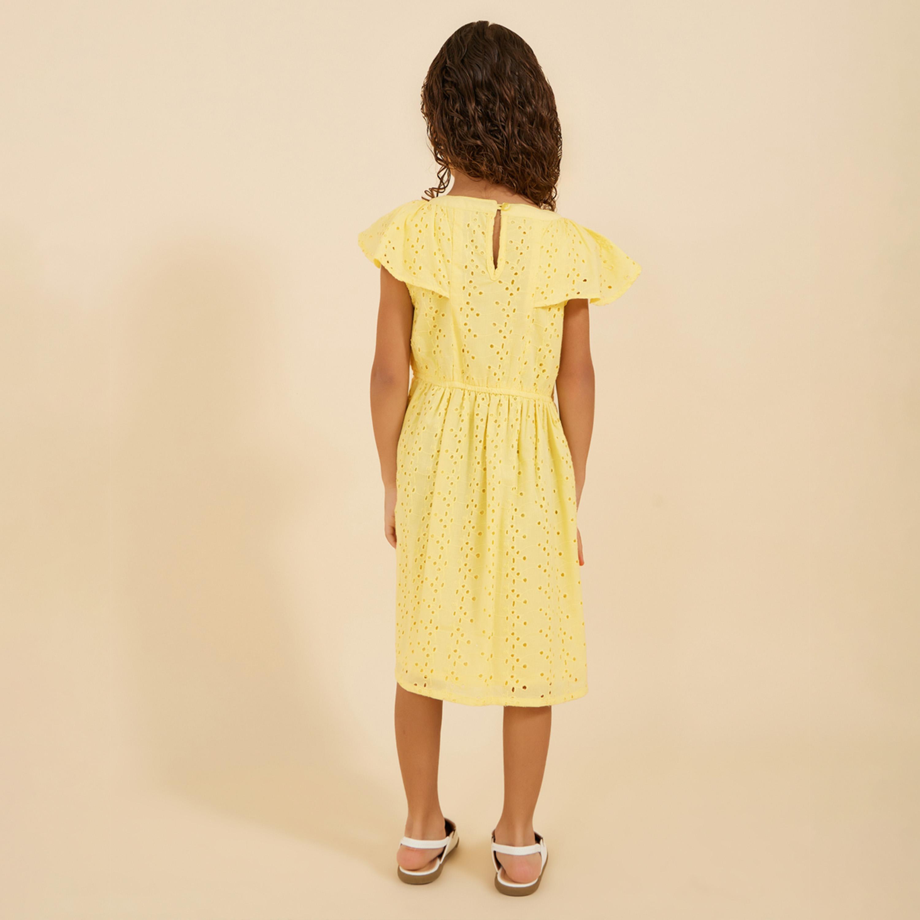 Styli Schiffly Dress With Frills-girls-clothing-dressesandjumpsuits-image-4