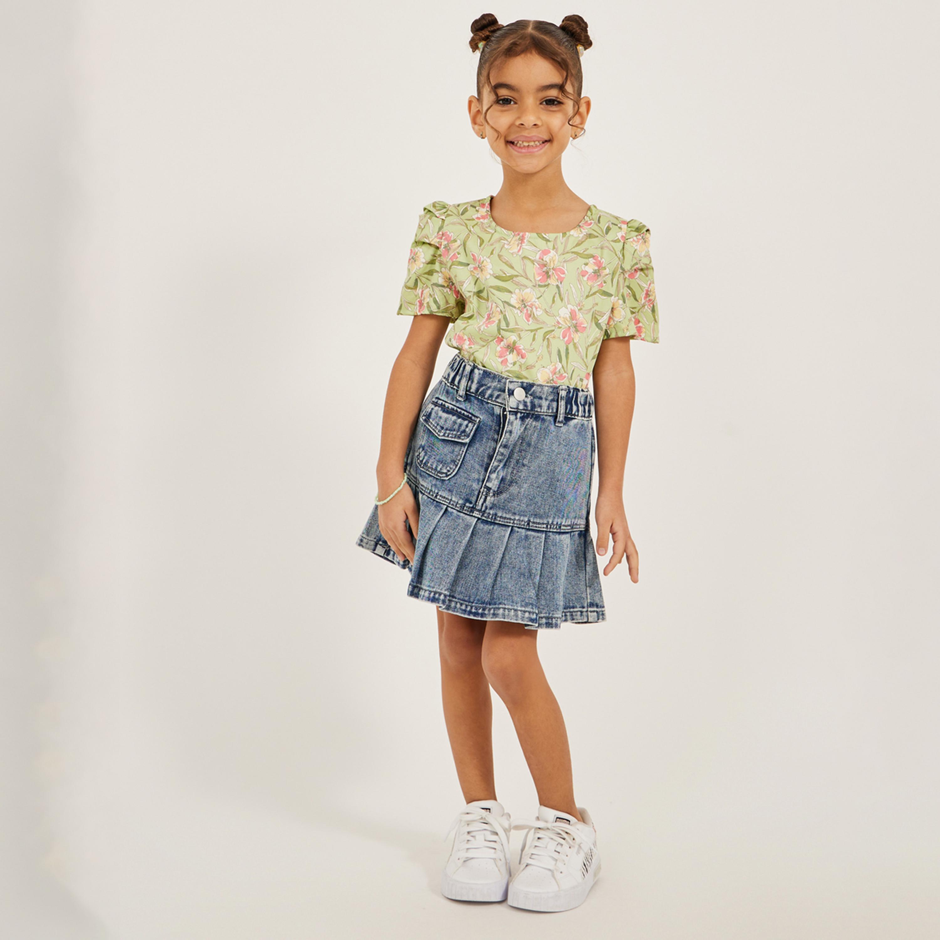 Styli Poplin Blouse With Detailed Sleeve-girls-clothing-blousesandshirts-image-2