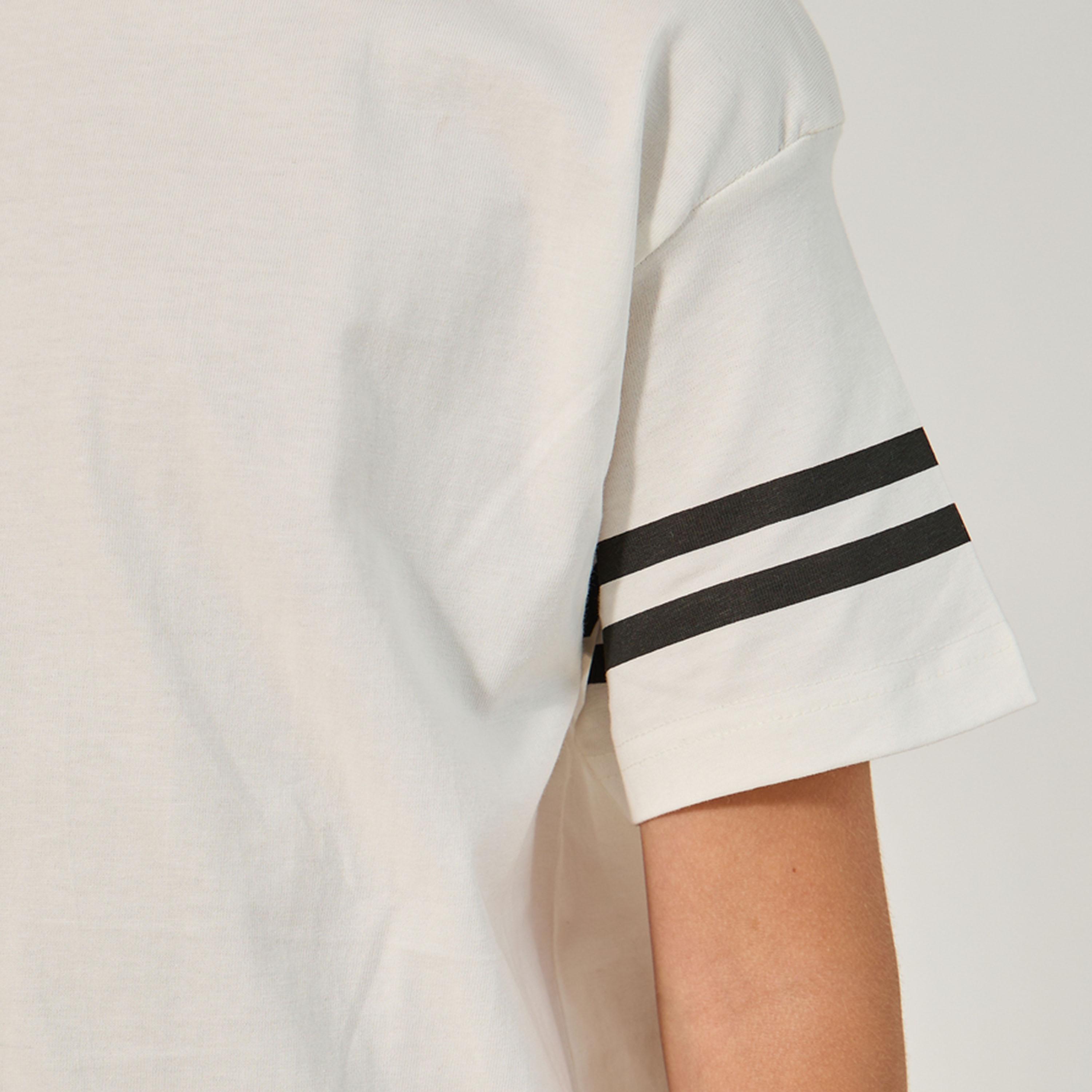 Styli Striped Sleeve Trim Round Neck T-Shirt and Shorts Set-boys-clothing-setsandcoords-image-4