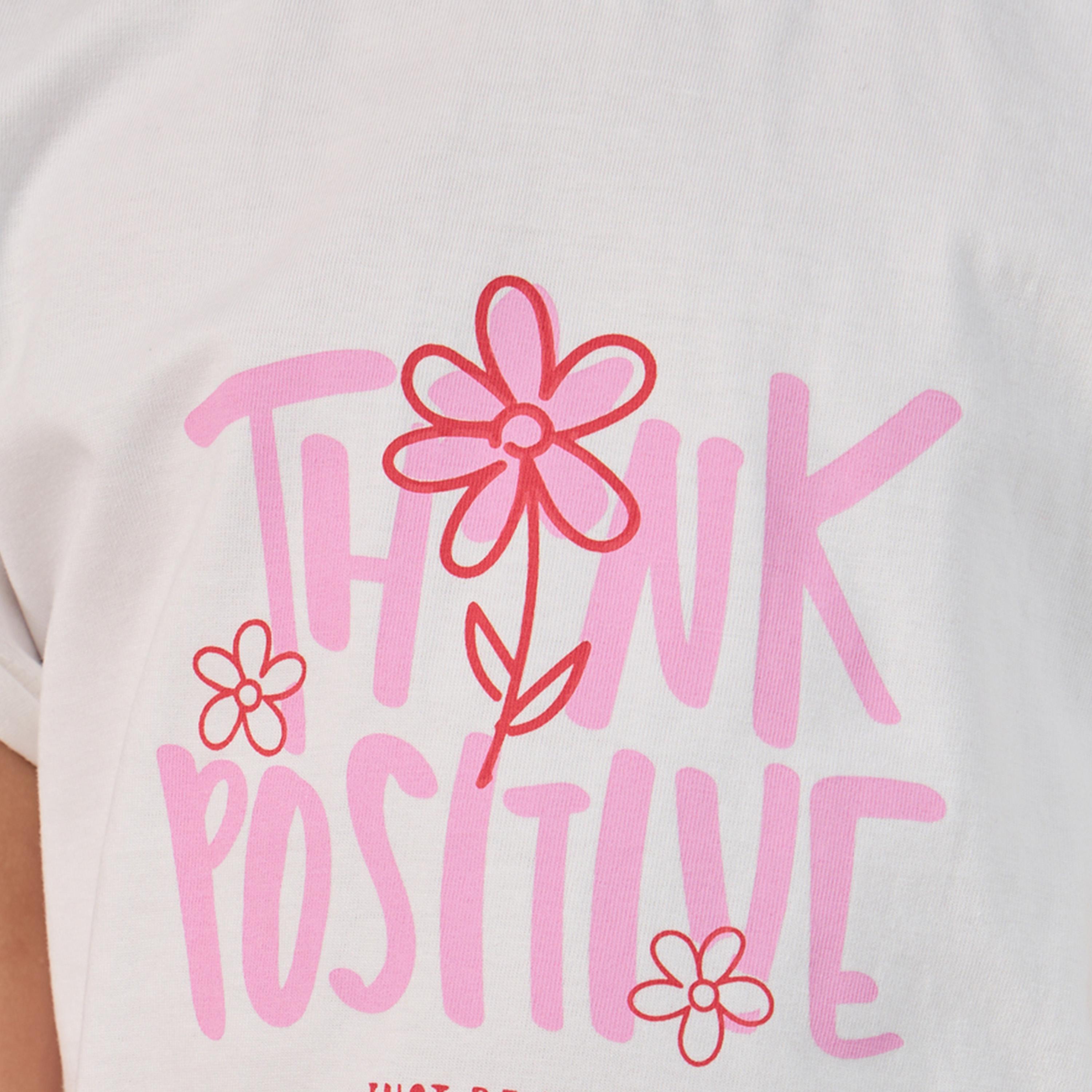 Styli Graphic Print Round Neck T-Shirt and Shorts Set-girls-clothing-setsandcoords-image-4