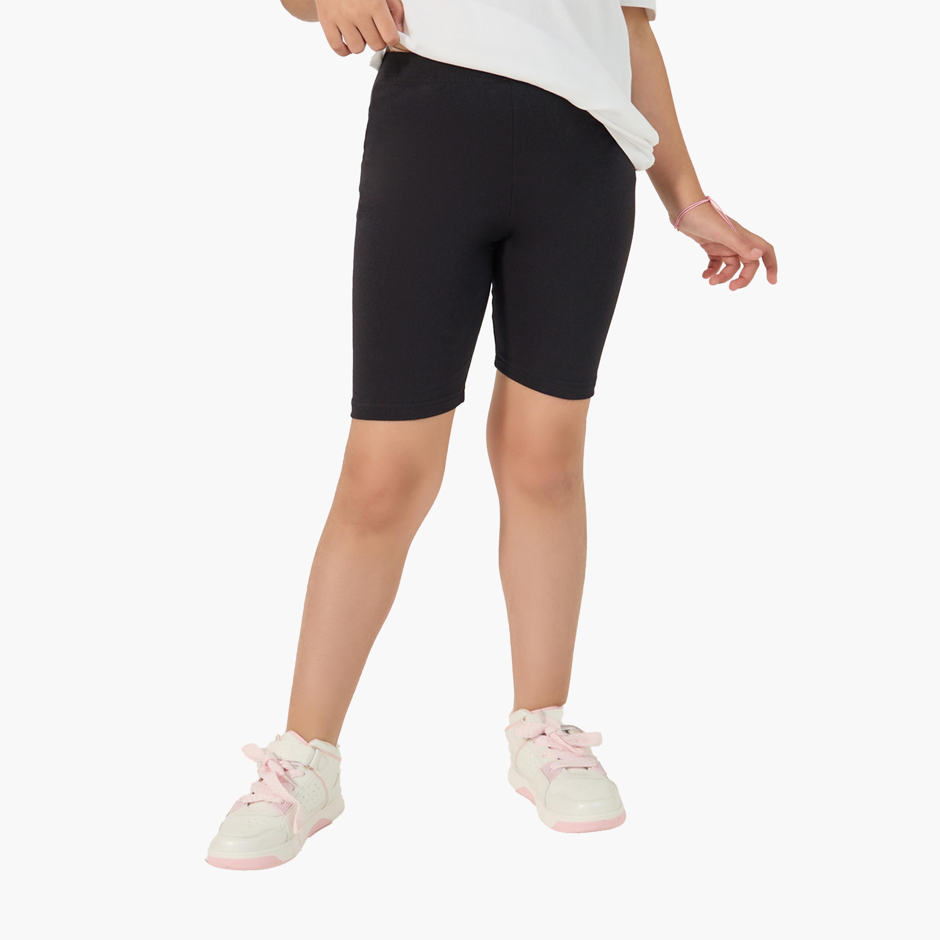 ستايلي - طقم تي شيرت بياقة دائرية وقصة عادية مع شورت-girls-clothing-setsandcoords-image-5