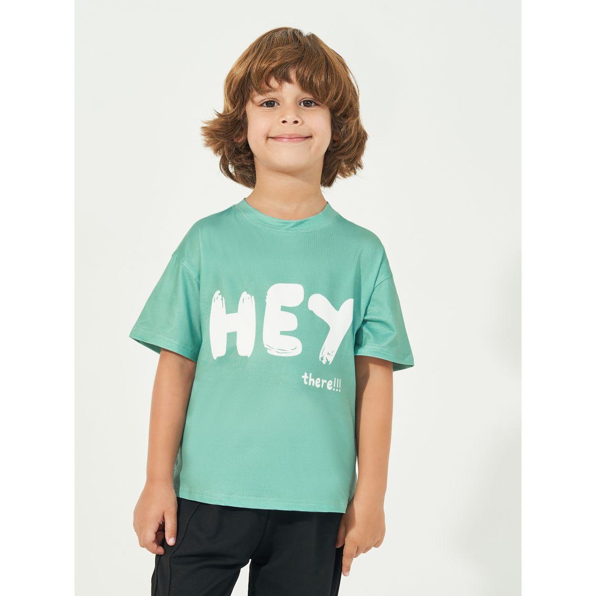 Styli Slogan Print Short Sleeves Oversized T-Shirt-boys-clothing-tshirtsandpolos-image-1