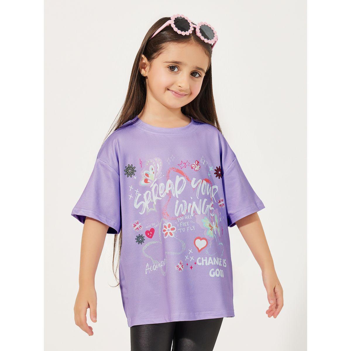 Styli Graphic Print Round Neck Oversized T-shirt-girls-clothing-tshirts-image-1