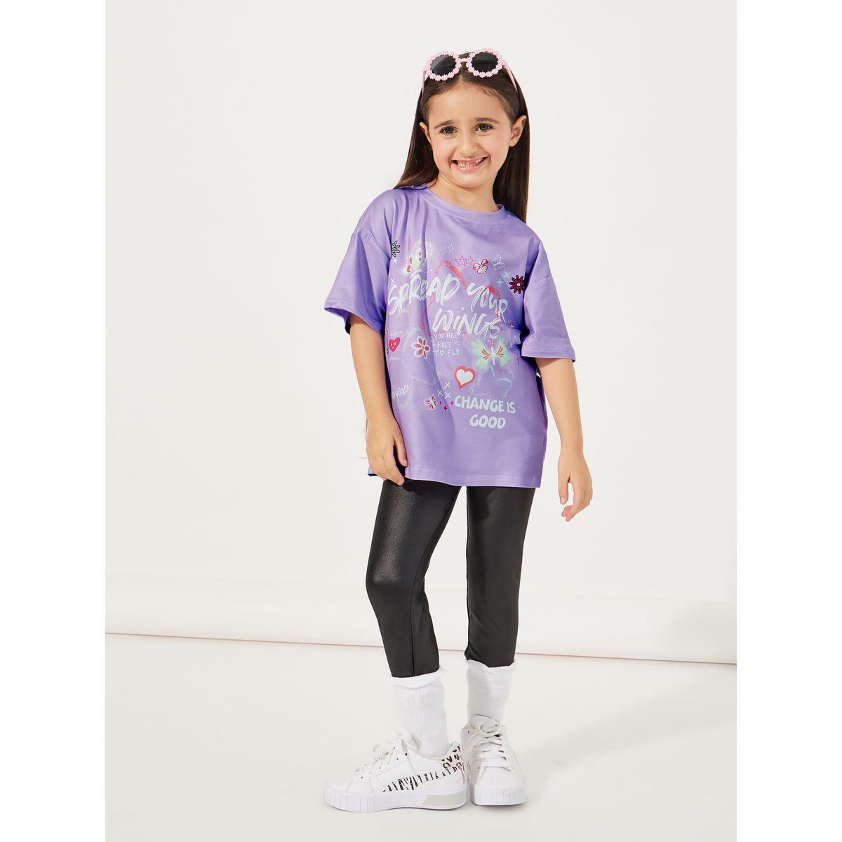 Styli Graphic Print Round Neck Oversized T-shirt-girls-clothing-tshirts-image-2