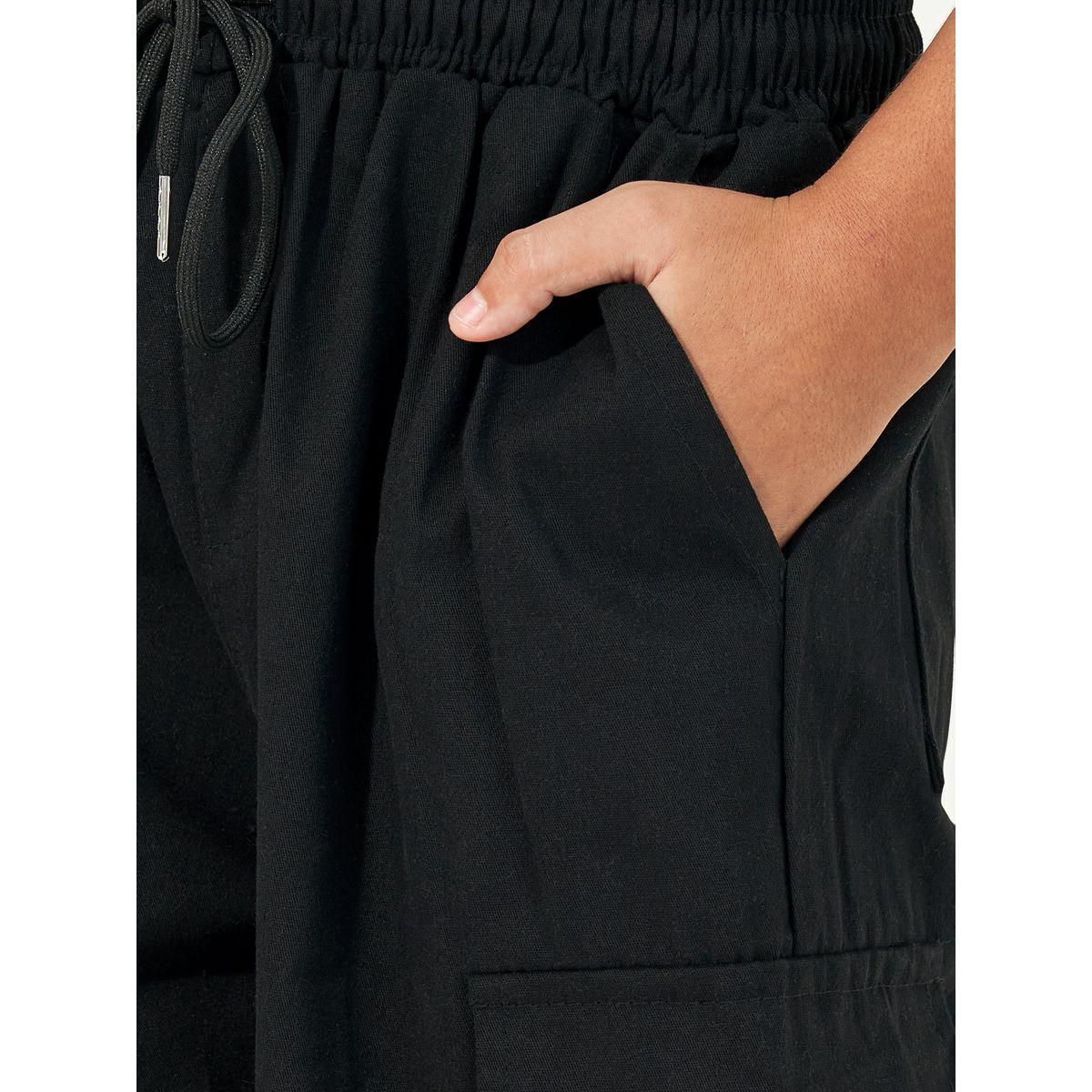 Styli Relaxed Fit Cargo Pants with Drawstring-boys-clothing-bottoms-trousers-image-3