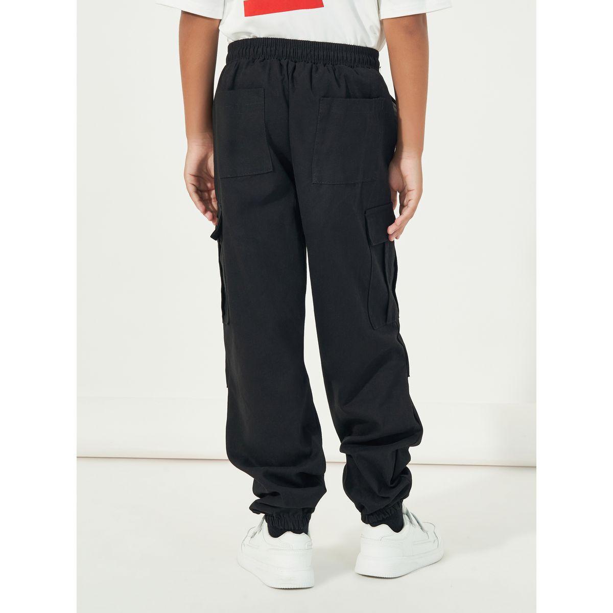 Styli Relaxed Fit Cargo Pants with Drawstring-boys-clothing-bottoms-trousers-image-4