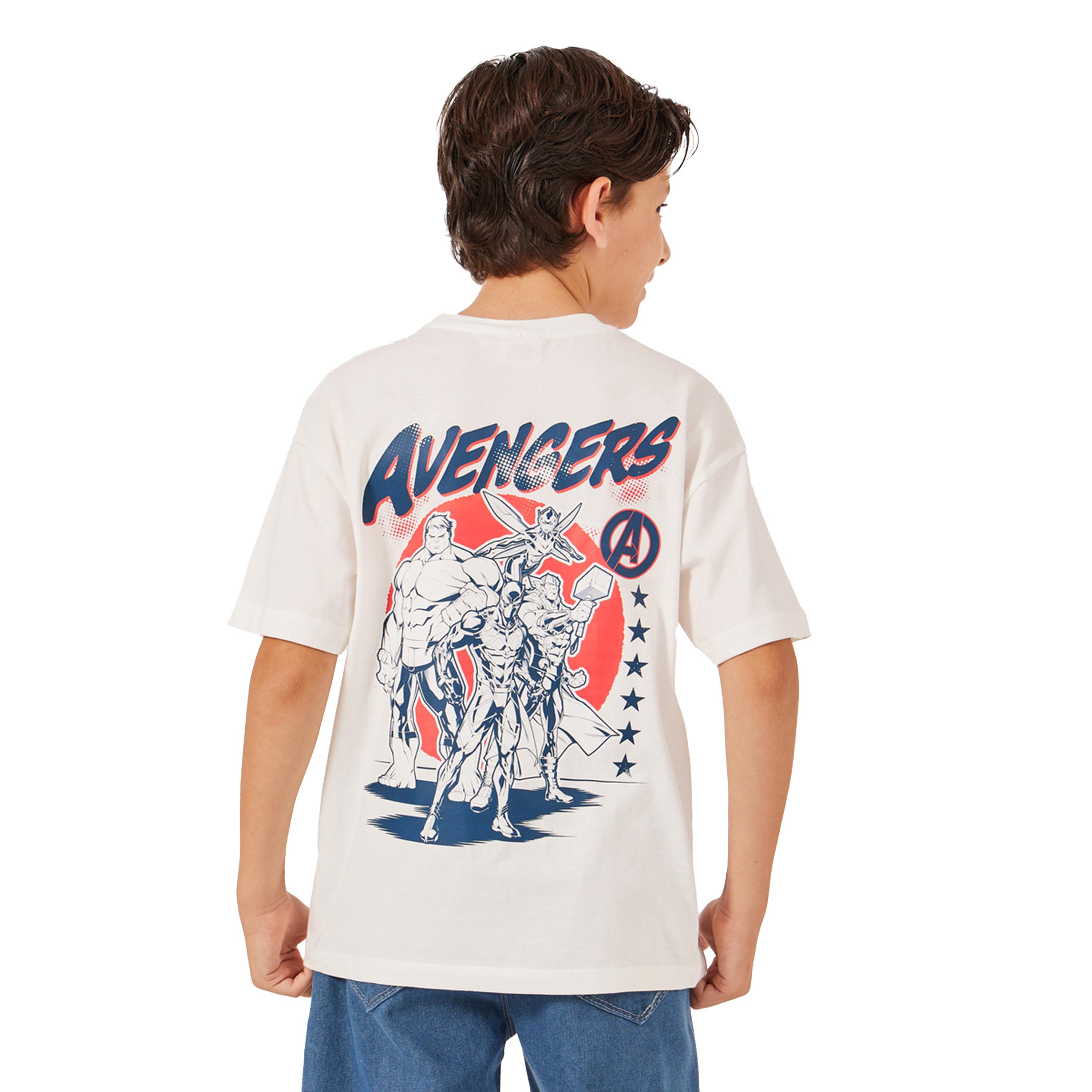 ستايلي - تي شيرت بأكمام قصيرة بطبعة شخصية أفنجرز-boys-clothing-tshirtsandpolos-image-2