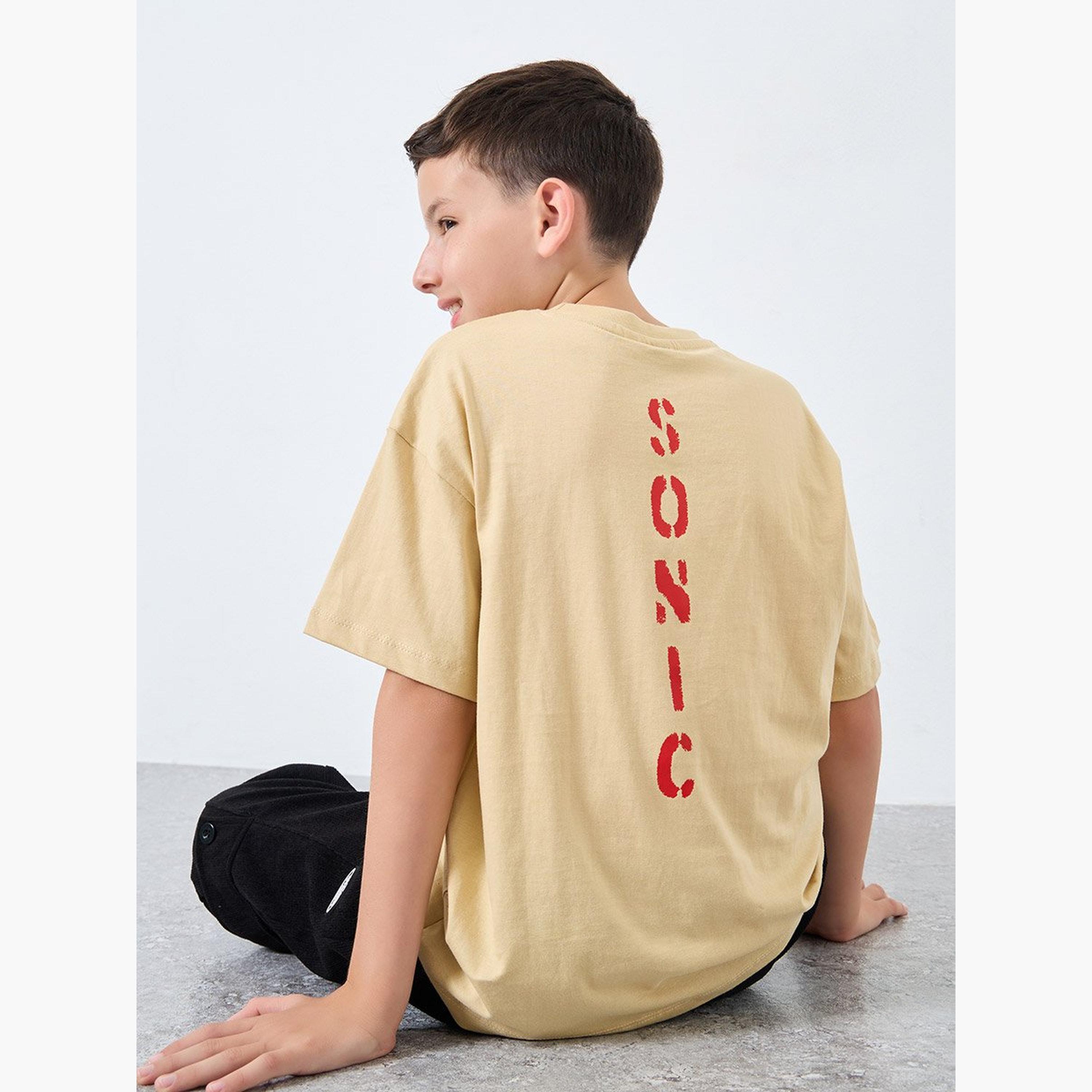 Styli Teen Hedgehog Sonic Print T-Shirt-boys-clothing-tshirtsandpolos-image-3