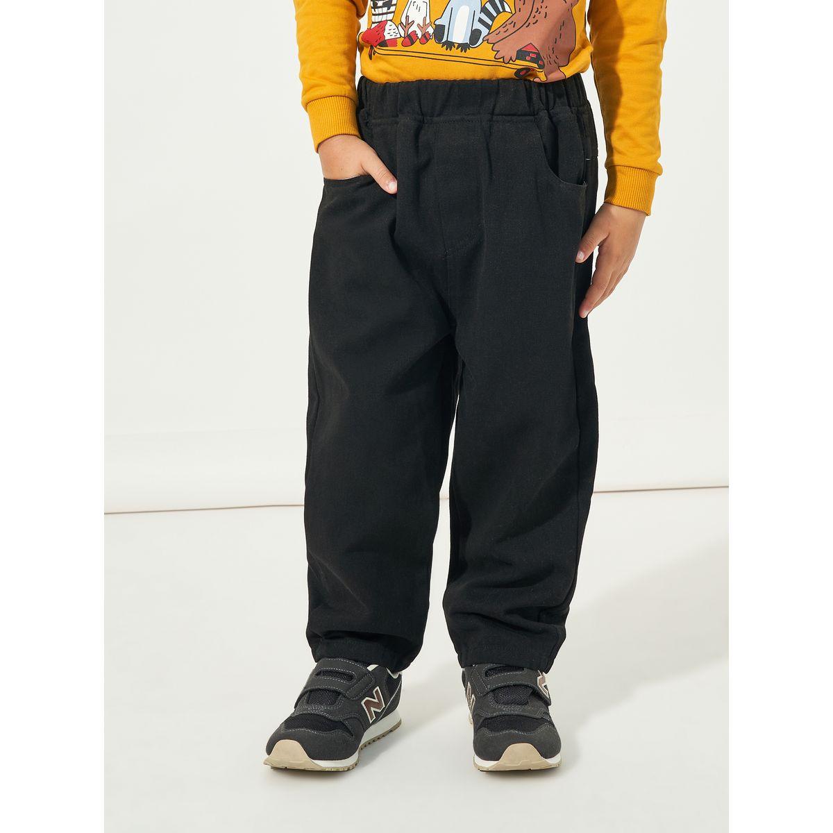 Styli Smile Print Pocket Back Elasticated Hem Joggers-boys-clothing-bottoms-joggersandtrackpants-image-1