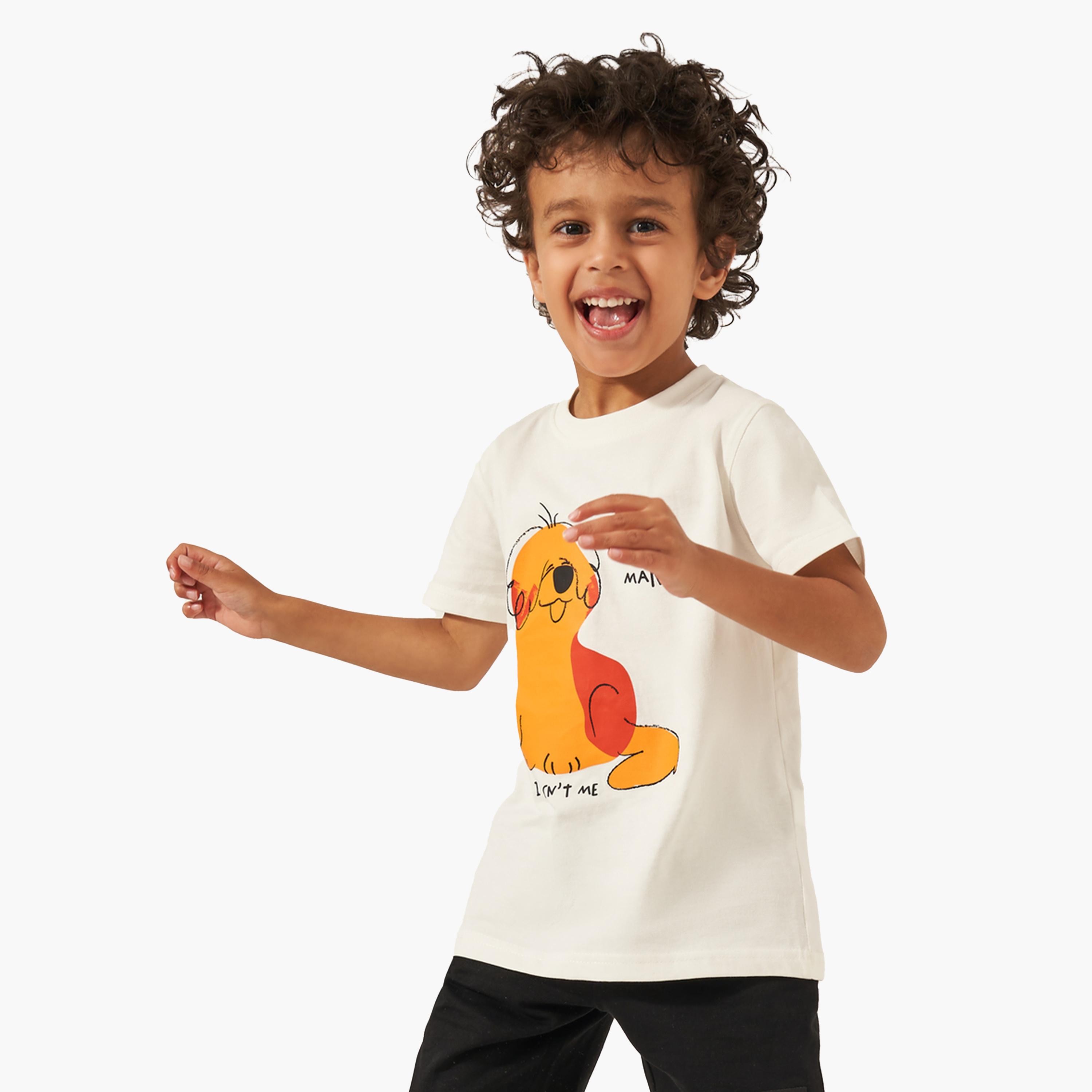 Styli Graphic Print Short Sleeve T-Shirt-boys-clothing-tshirtsandpolos-image-1
