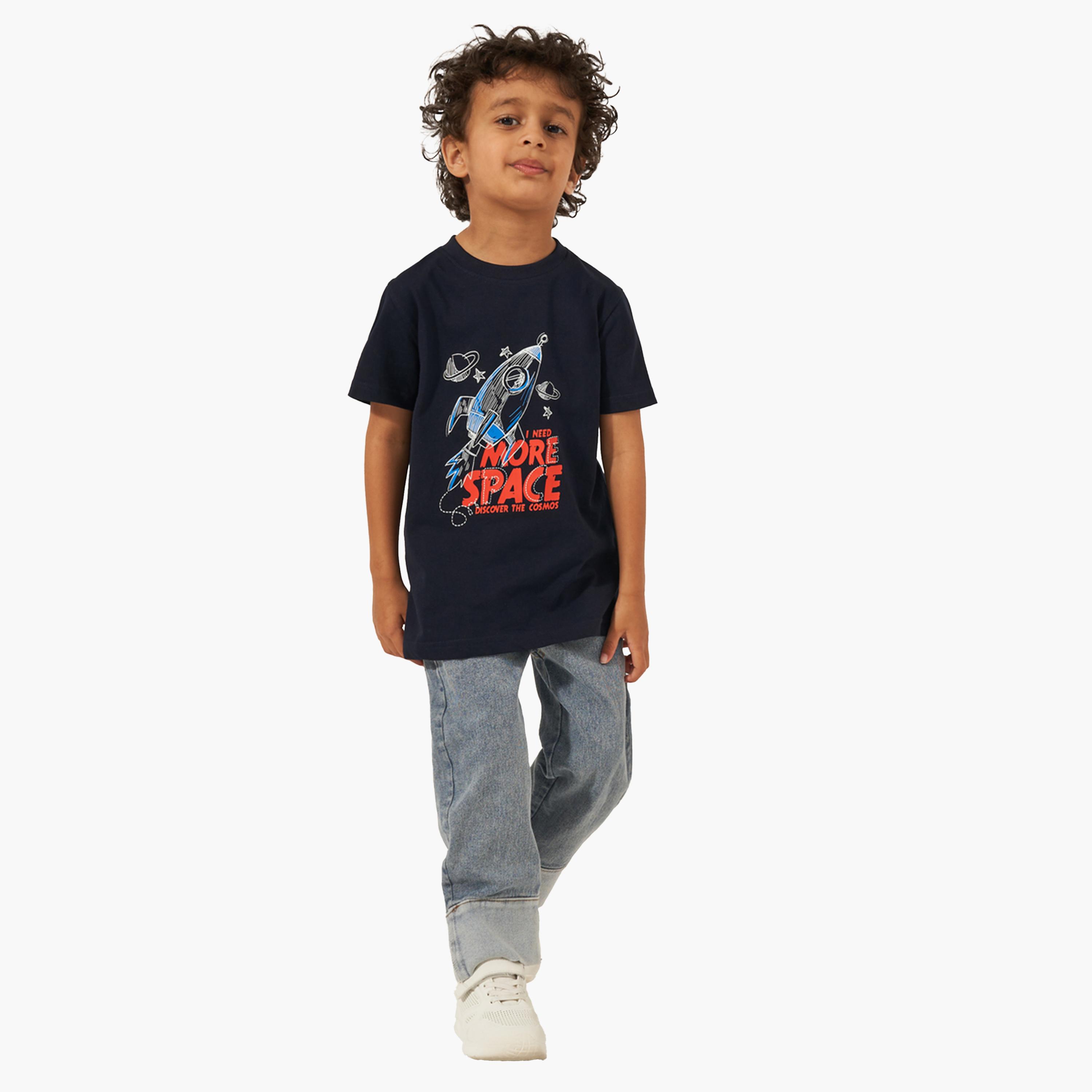 Styli Graphic Print Short Sleeves T-Shirt-boys-clothing-tshirtsandpolos-image-2