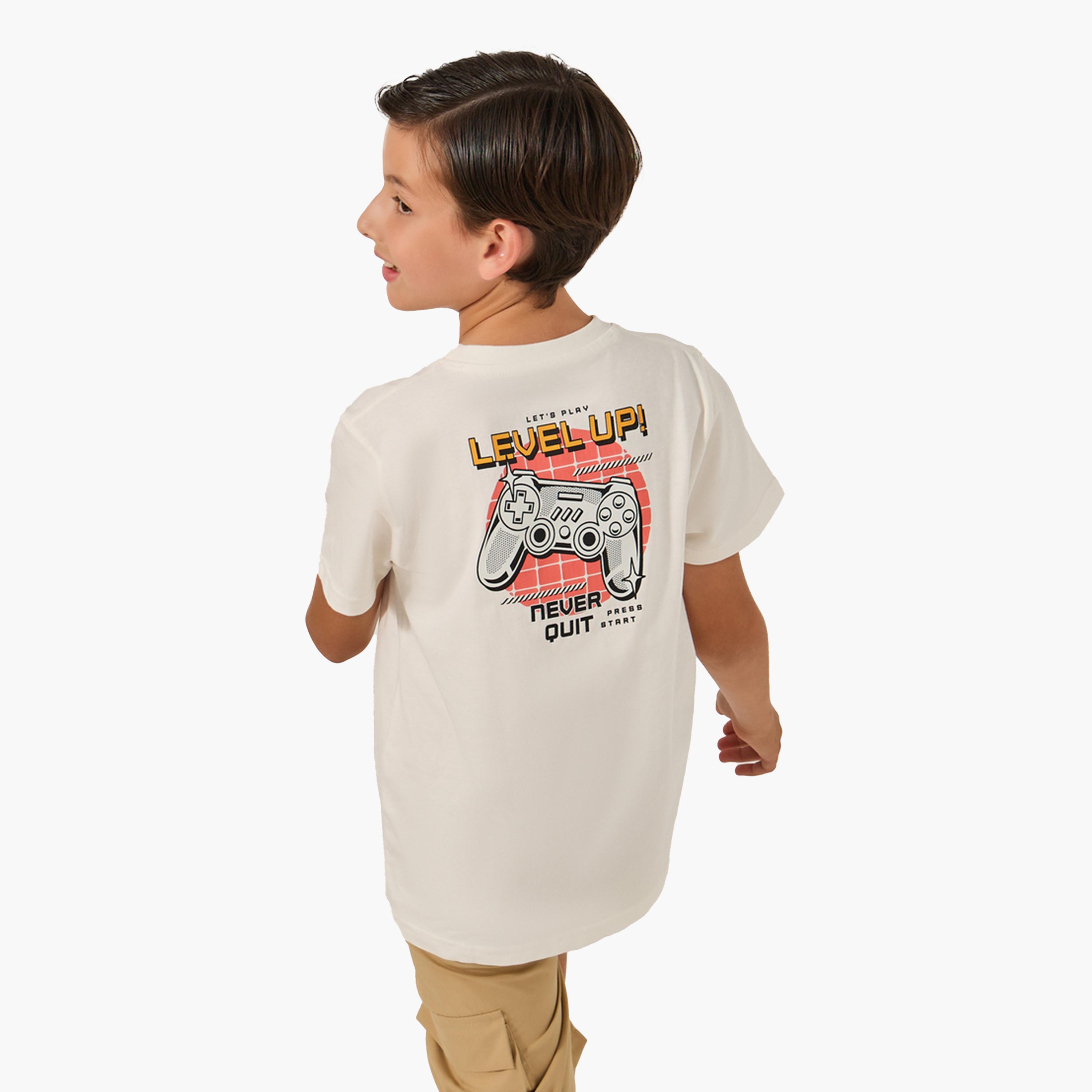 Styli Graphic Print Round Neck T-Shirt-boys-clothing-tshirtsandpolos-image-2