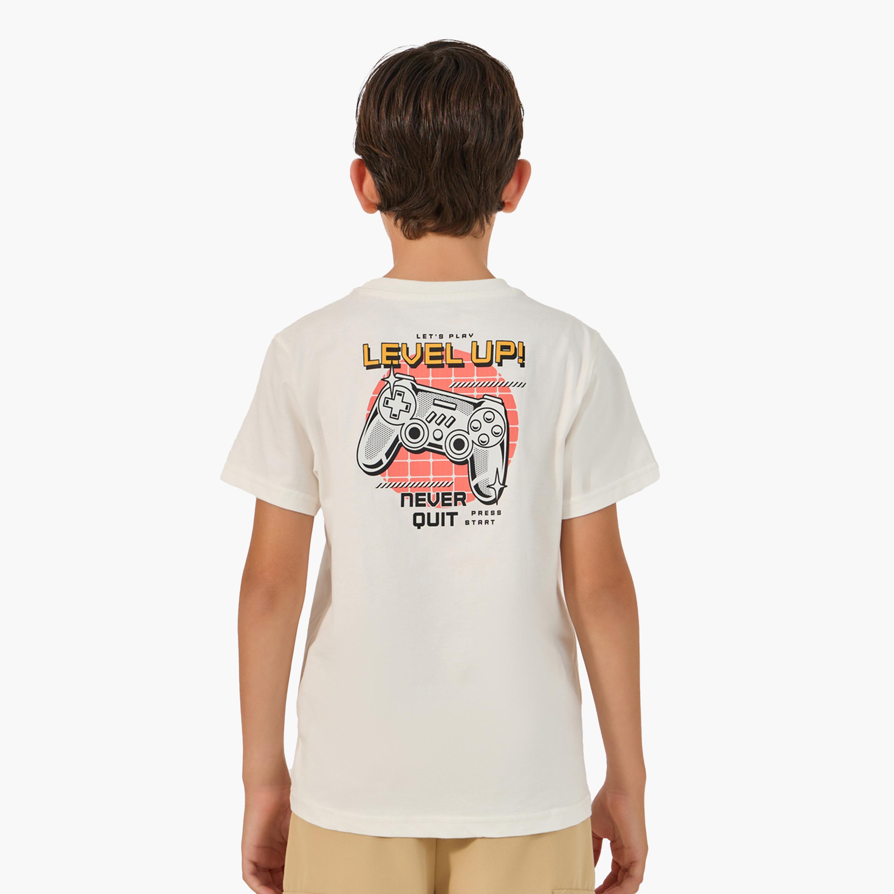 ستايلي- تي شيرت بطبعة جرافيكية ورقبة دائرية-boys-clothing-tshirtsandpolos-image-5
