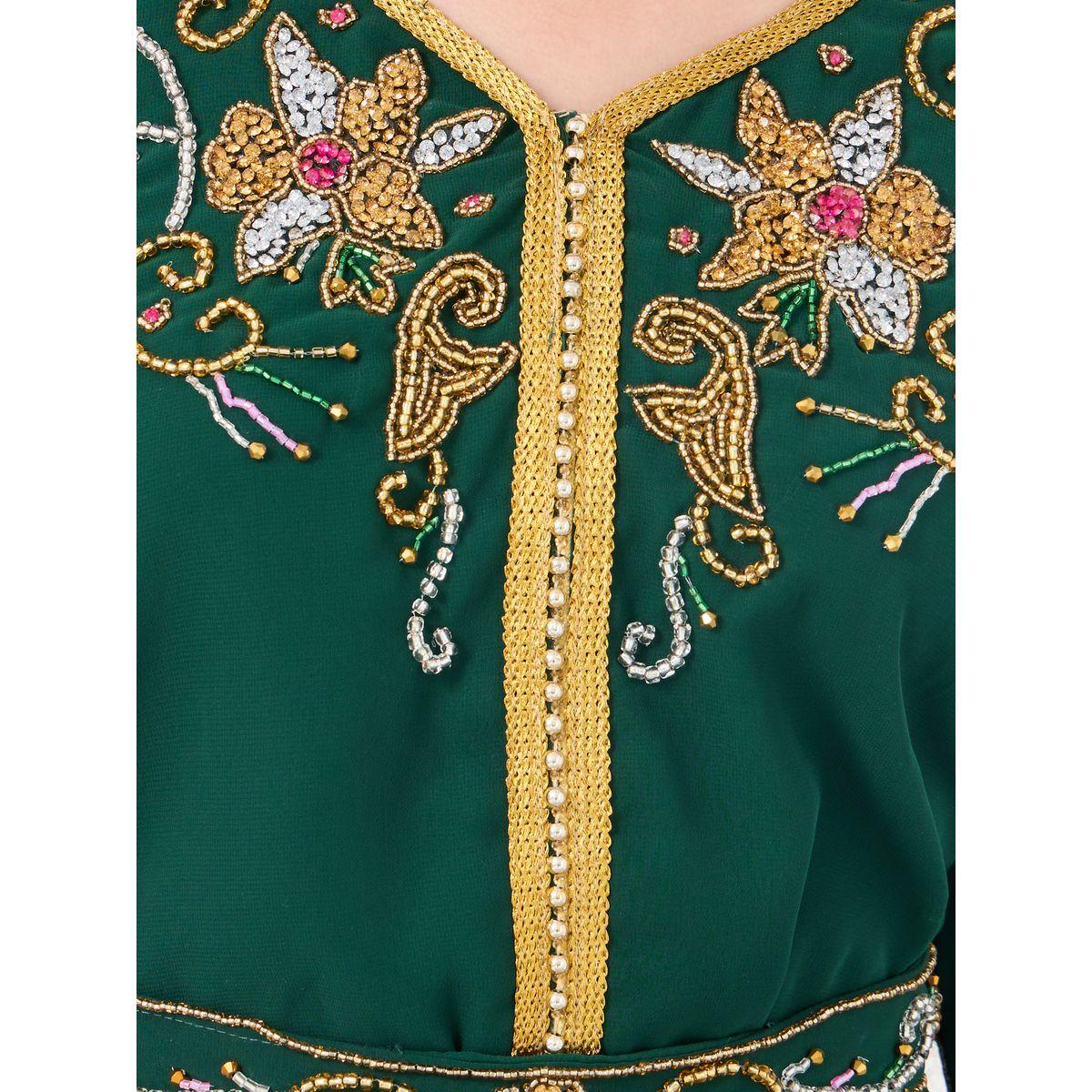 Styli Girls Embroidered V Neck Arabic Dress-girls-clothing-dressesandjumpsuits-image-3