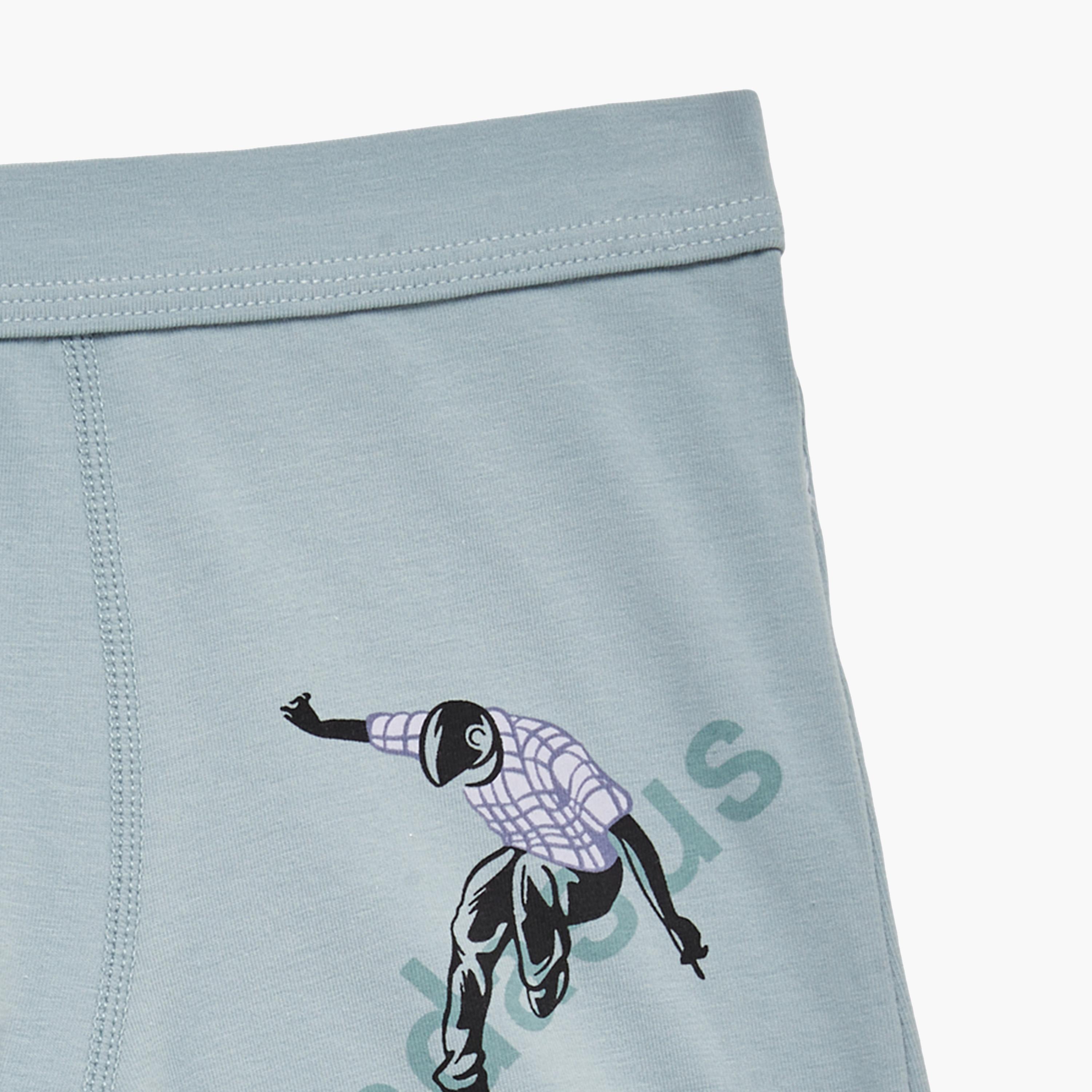ستايلي - طقم 4 قطع - بوكسر قطني مطبوع-boys-clothing-innerwear-image-5