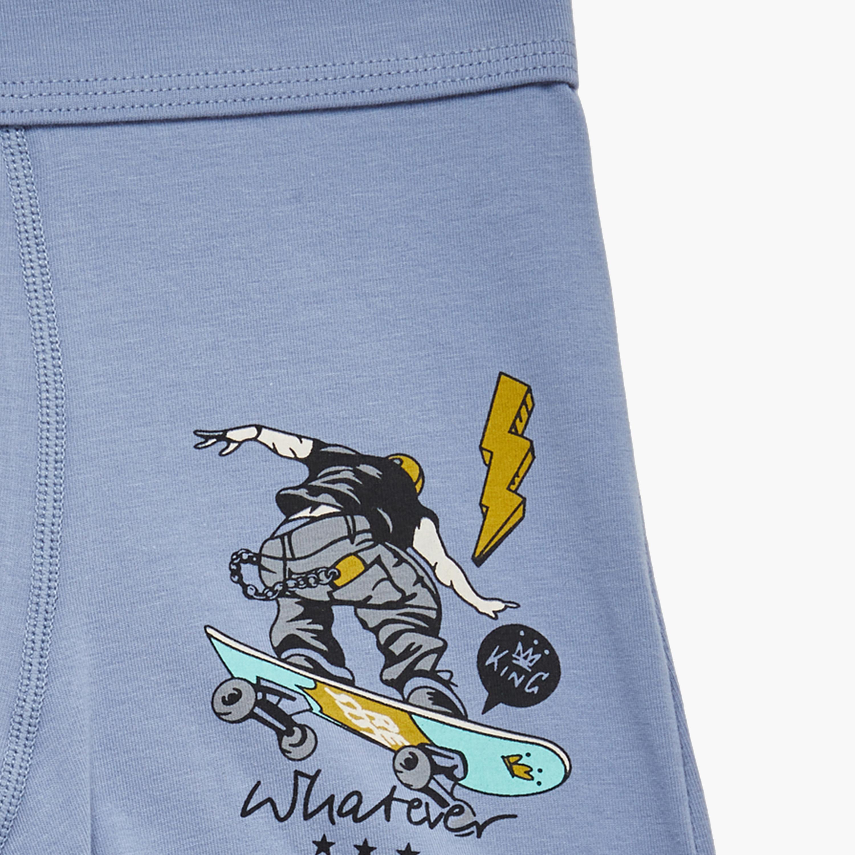 Styli Pack of 4 - Printed Cotton Boxer Briefs-boys-clothing-innerwear-image-7