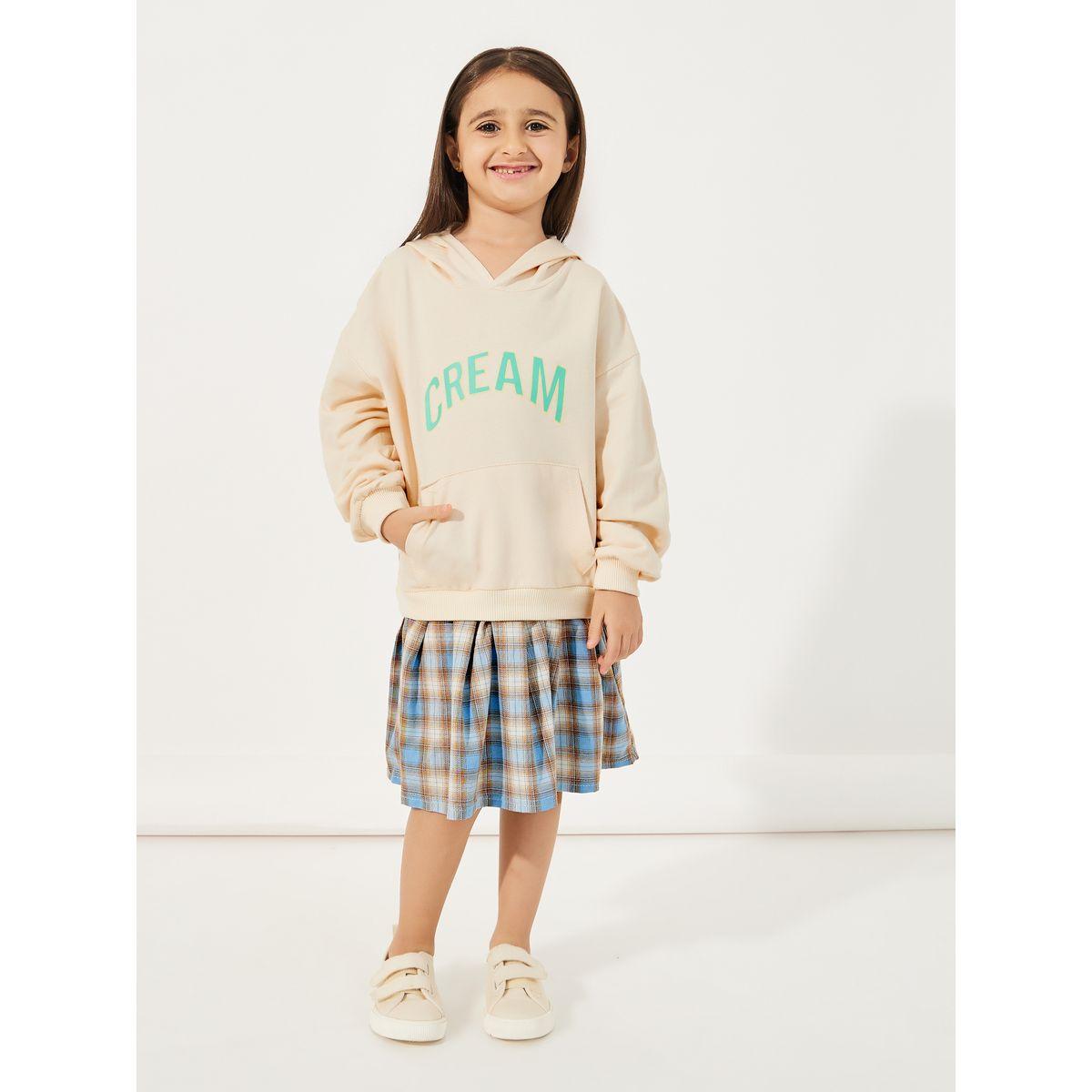 Styli Pocket Front Hooded Dress with Checked Print-girls-clothing-dressesandjumpsuits-image-2
