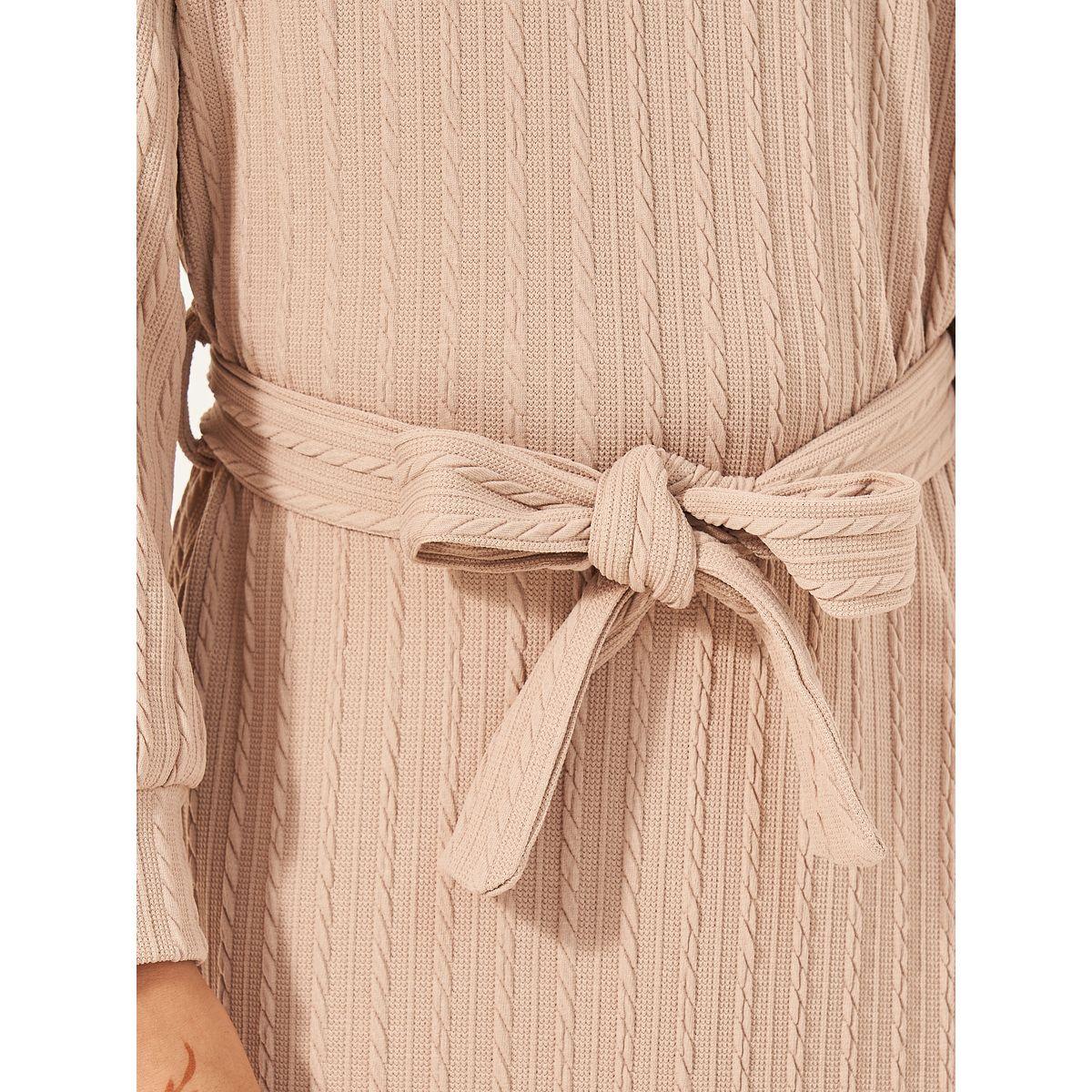 فستان مخطط بأكمام طويلة وأربطة-girls-clothing-dressesandjumpsuits-image-3